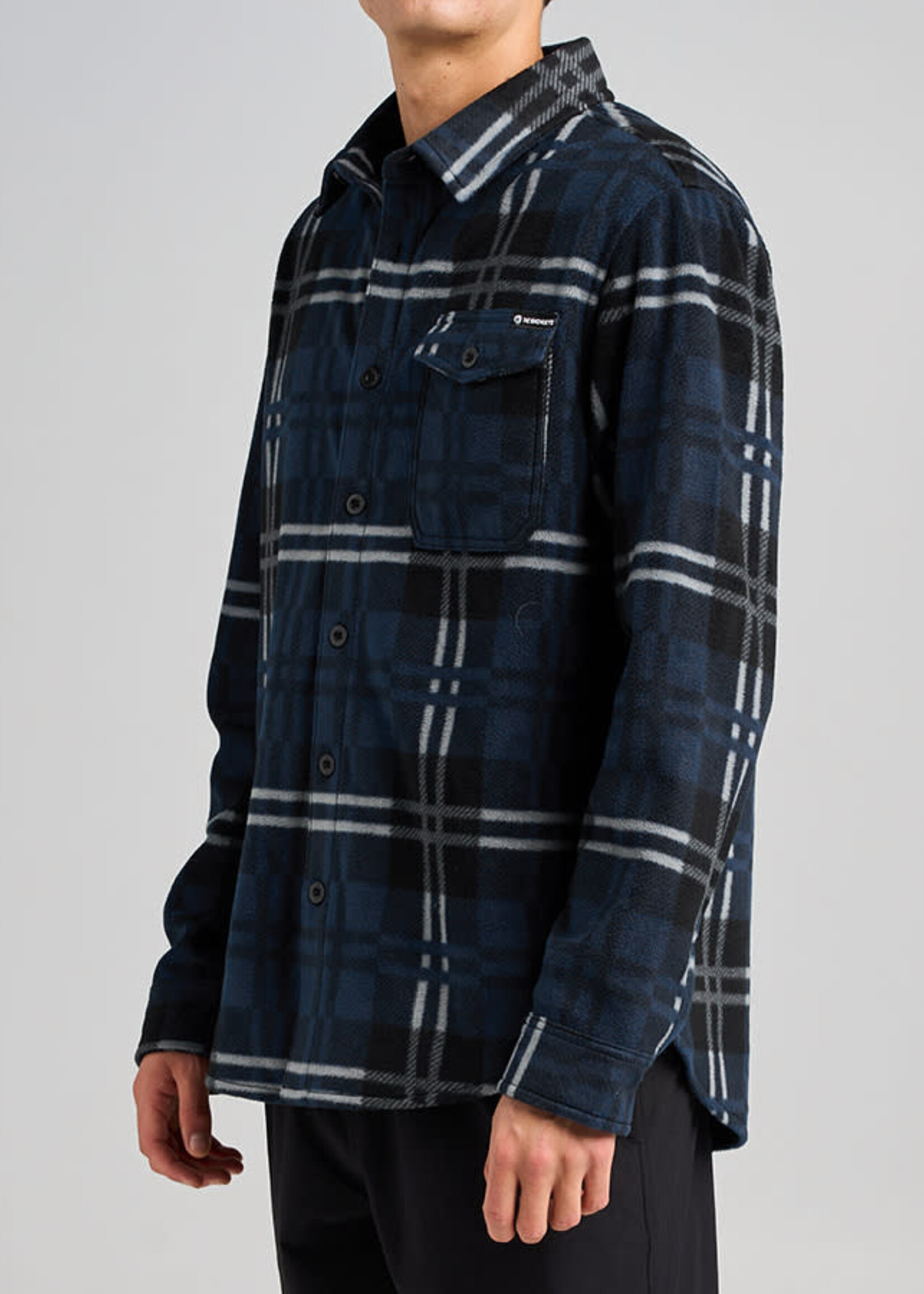 Mad Hueys Fk Off Fish On | Shacket - Navy