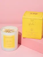 Three Suns Kalos' | Crystal Infused Candle of Prosperity | Lychee Mango + Guava