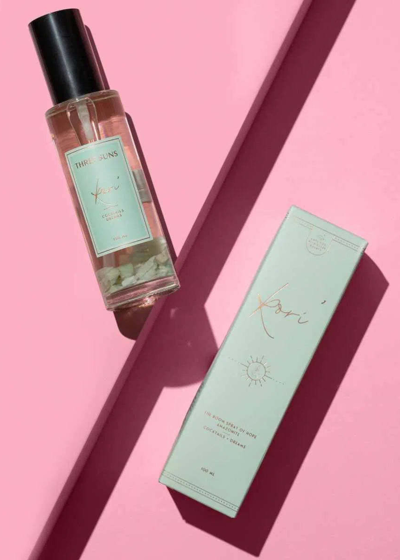 Three Suns Kori' | 100ml Glass Crystal Room Spray of Hope | Cocktails + Dreams