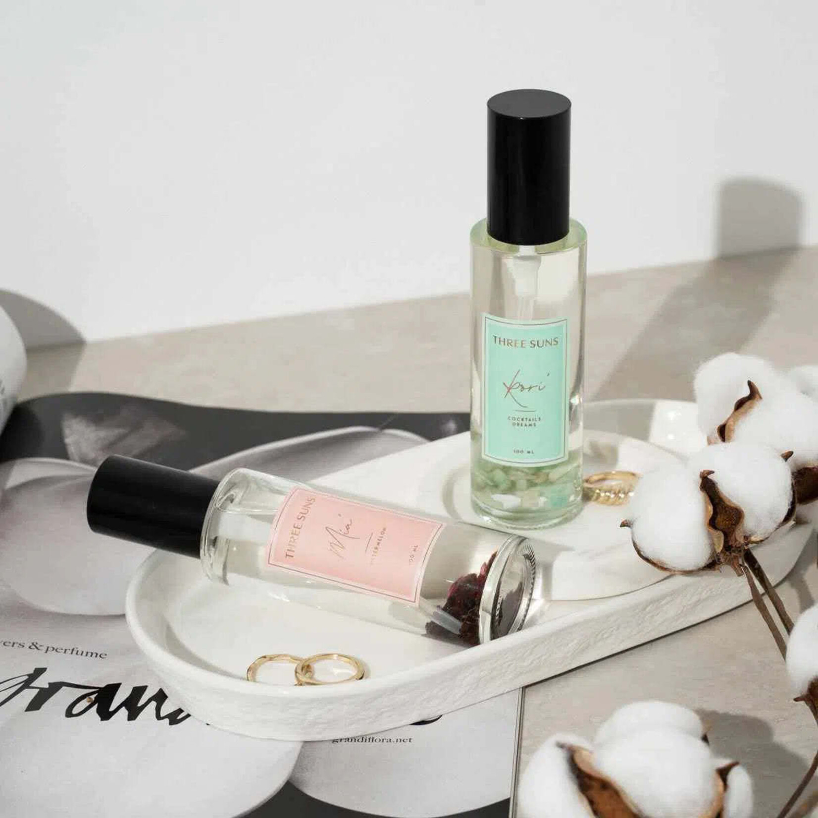 Three Suns Kori' | 100ml Glass Crystal Room Spray of Hope | Cocktails + Dreams