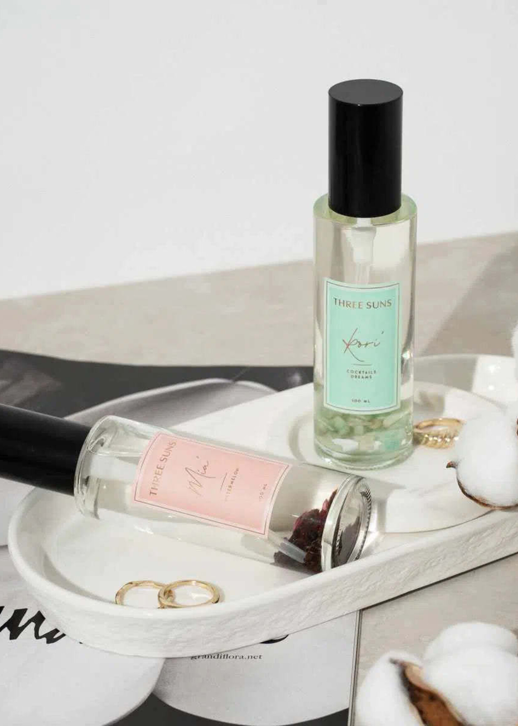 Three Suns Kori' | 100ml Glass Crystal Room Spray of Hope | Cocktails + Dreams