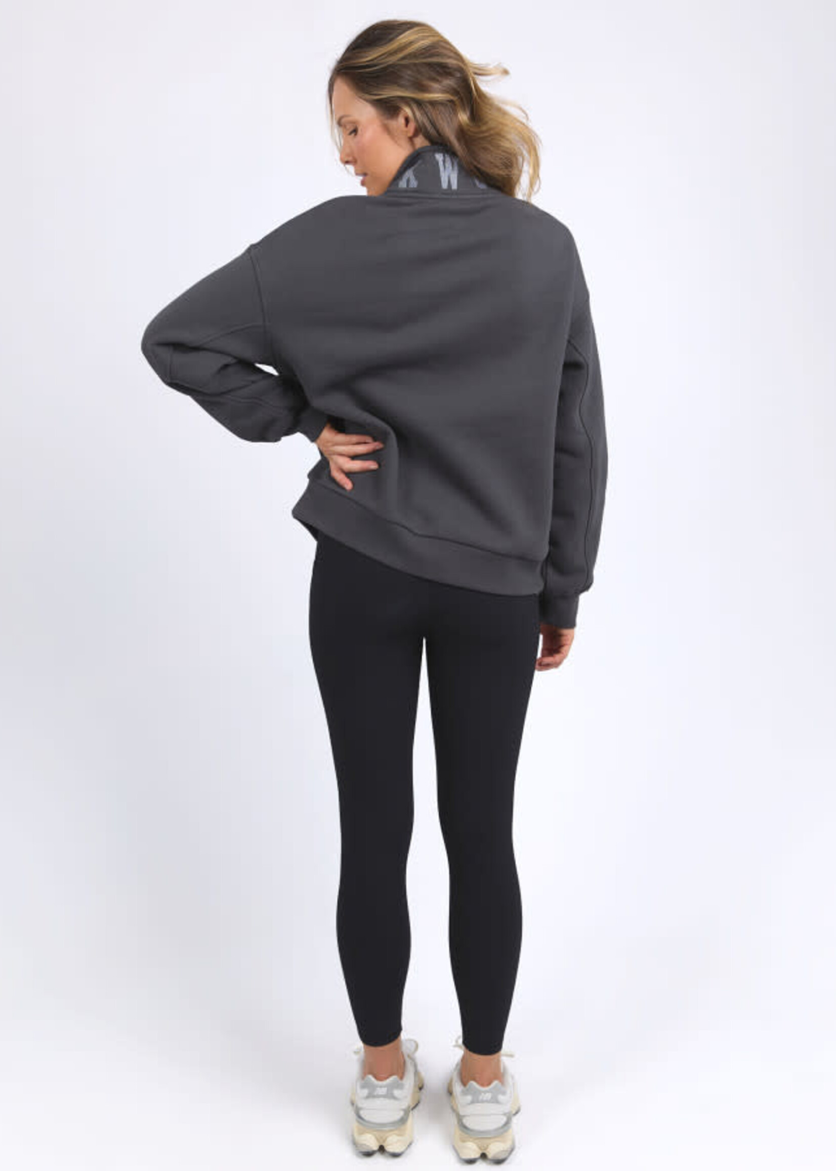 Foxwood College Zip Crew - Coal