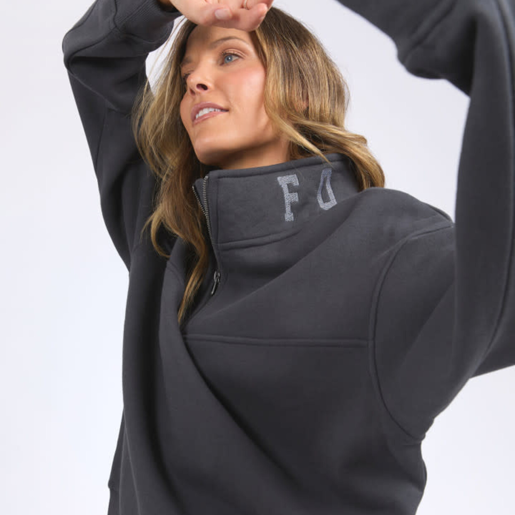 Foxwood College Zip Crew - Coal