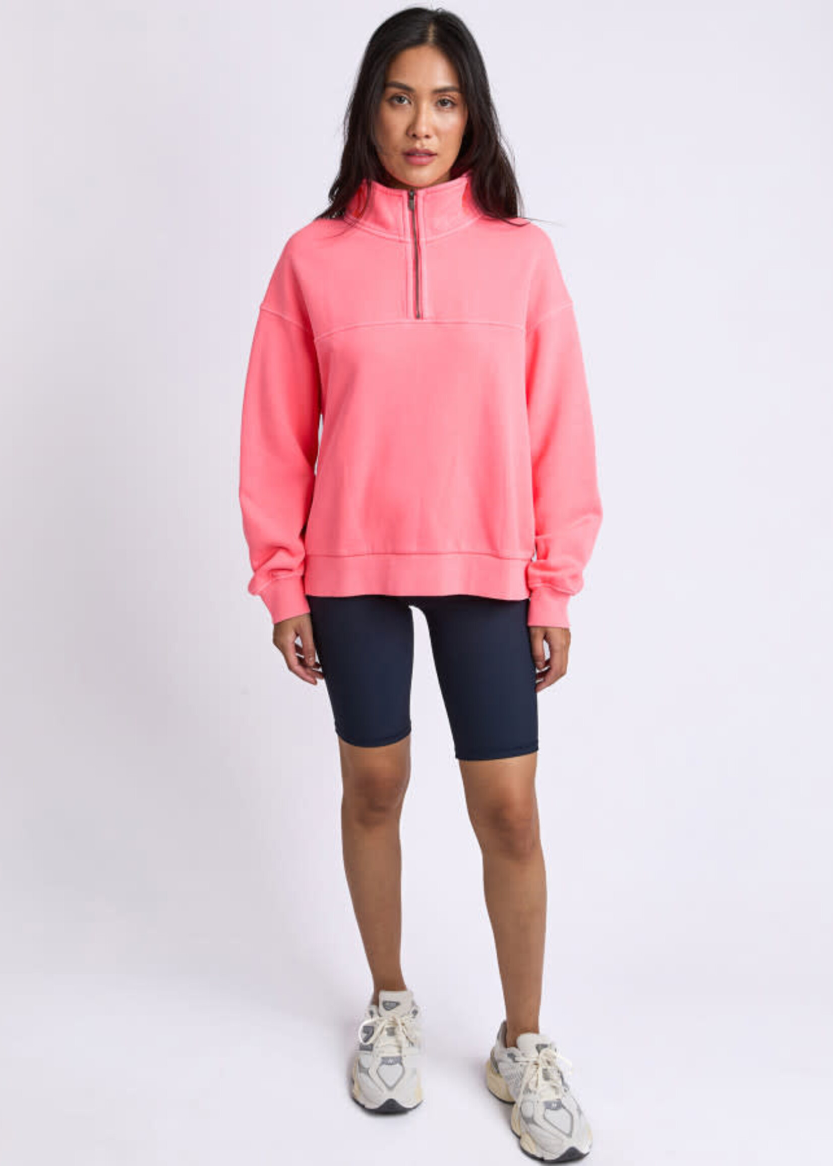 Foxwood College Zip Crew - Neon Pink
