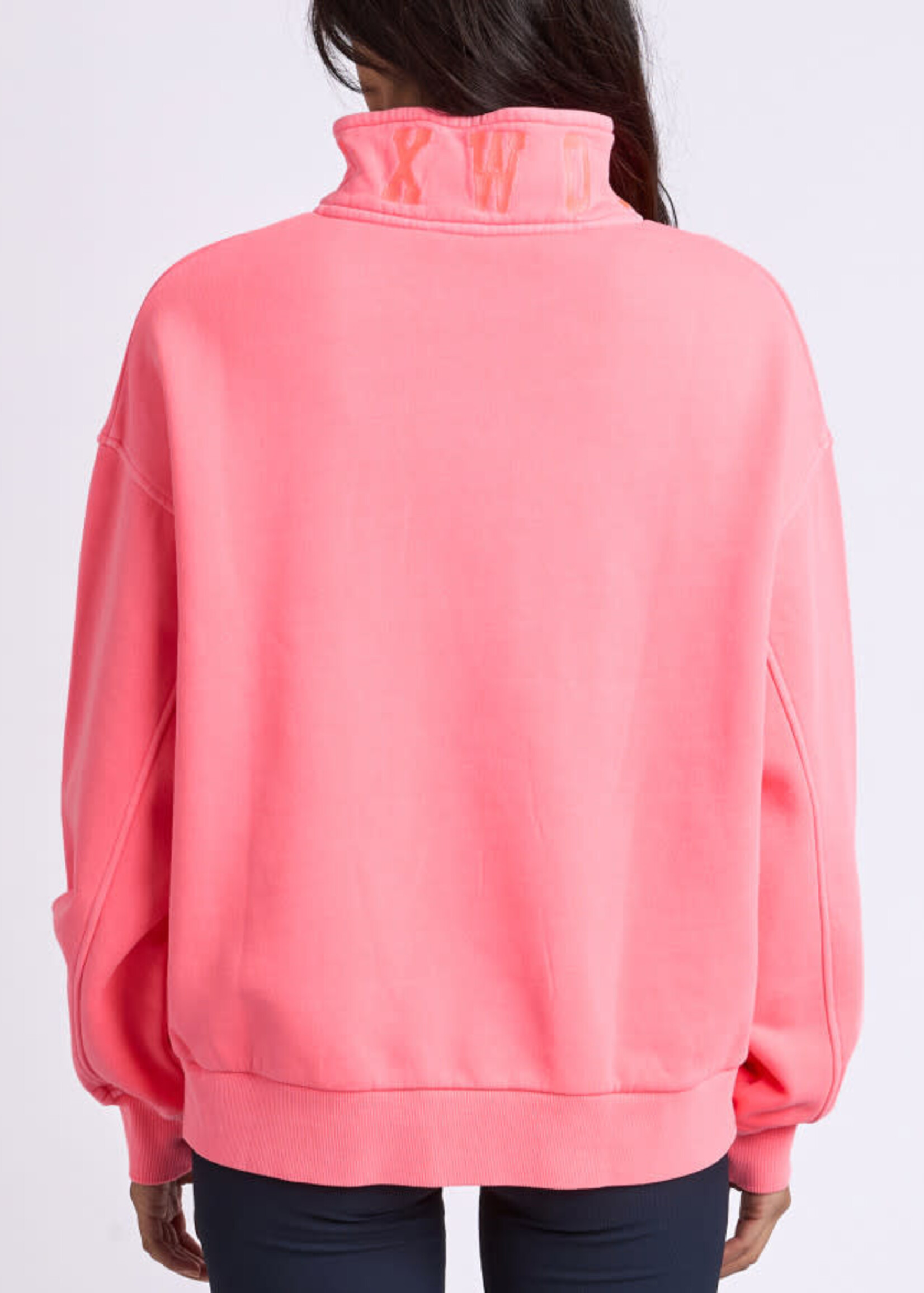 Foxwood College Zip Crew - Neon Pink