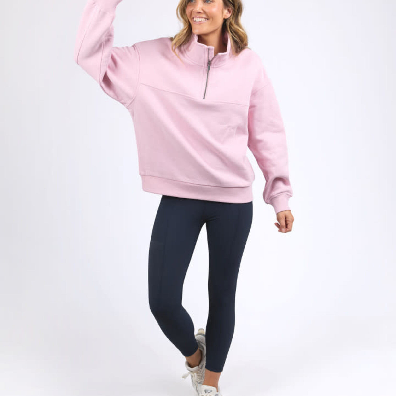 Foxwood College Zip Crew - Pink