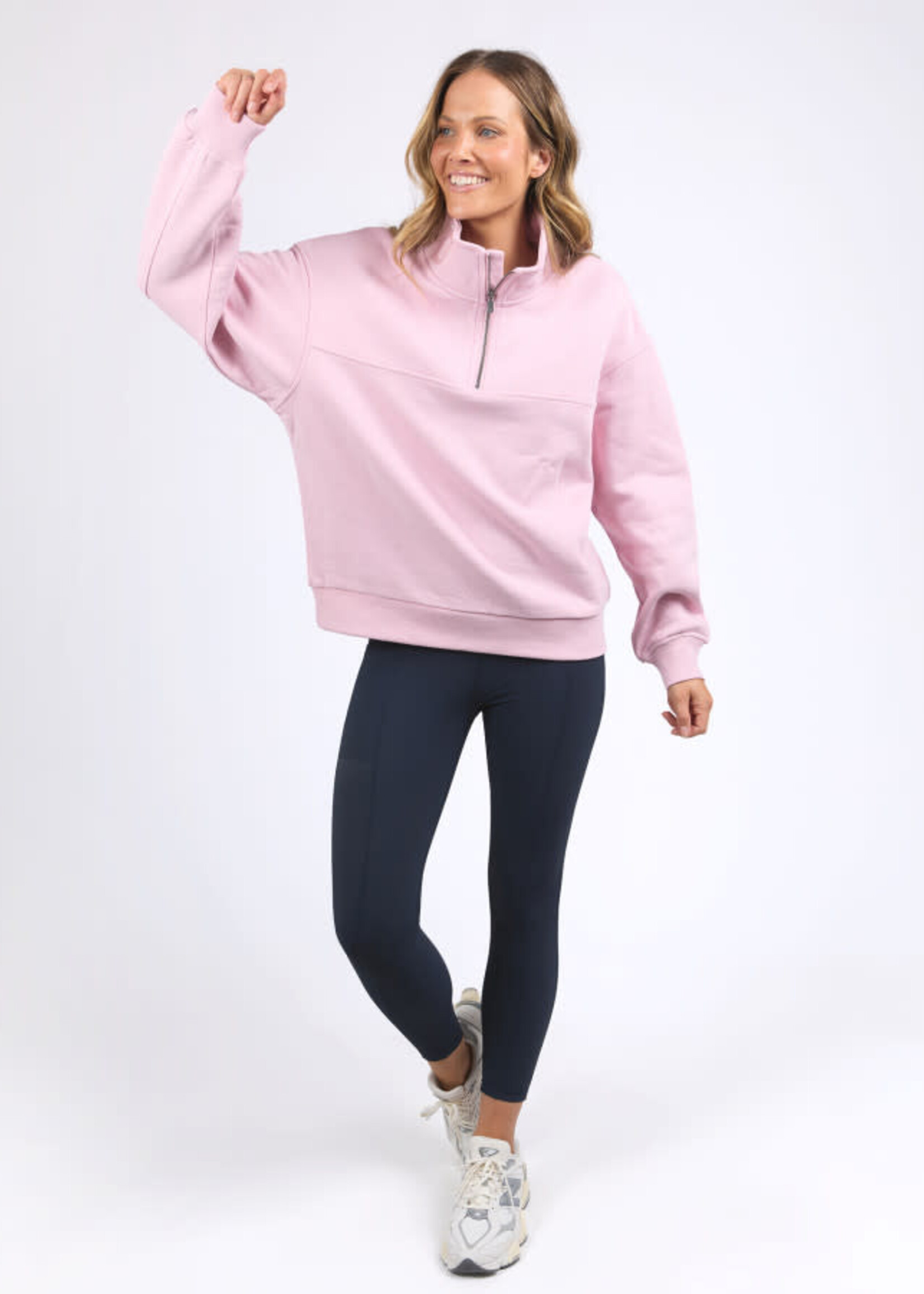 Foxwood College Zip Crew - Pink