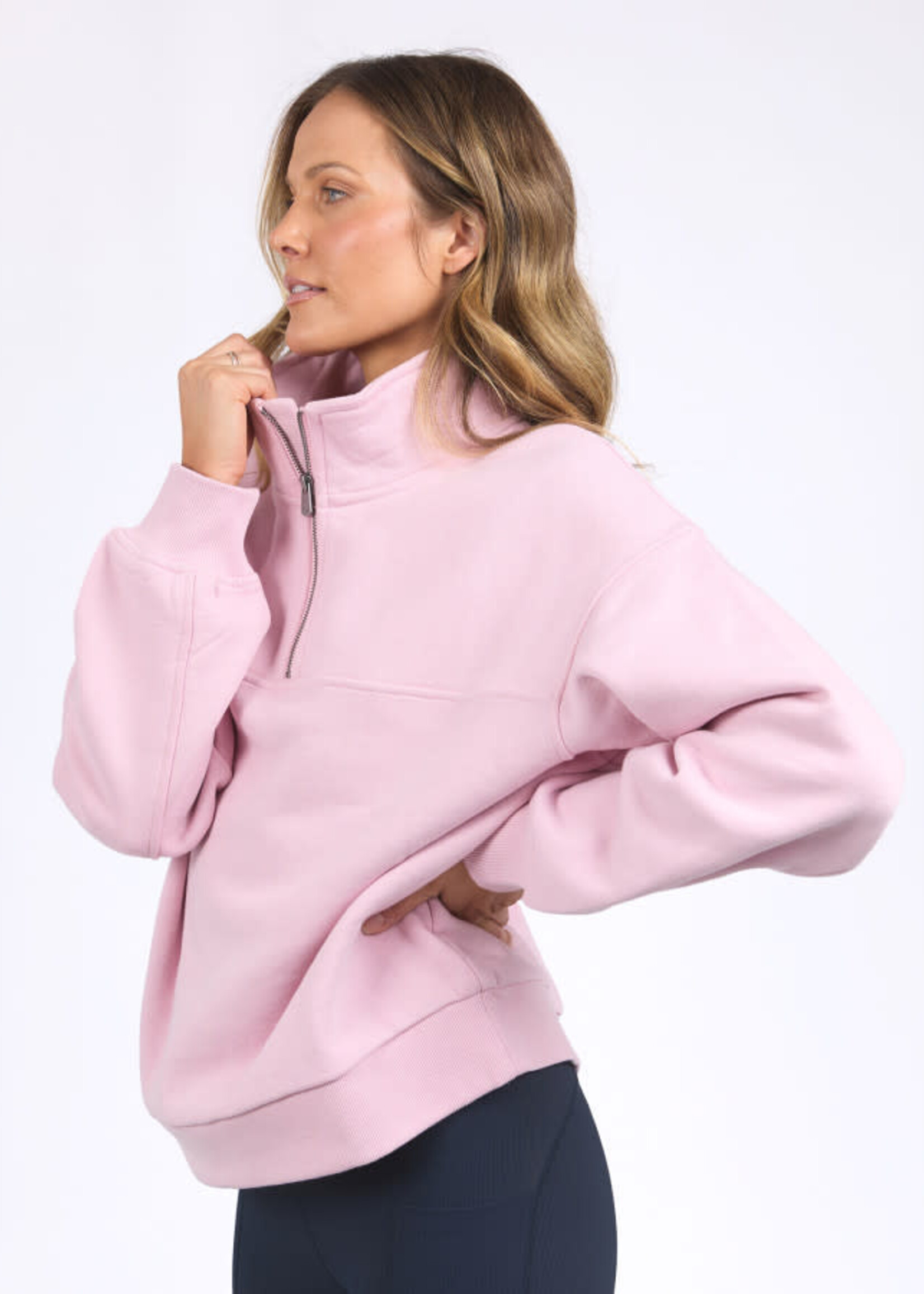 Foxwood College Zip Crew - Pink