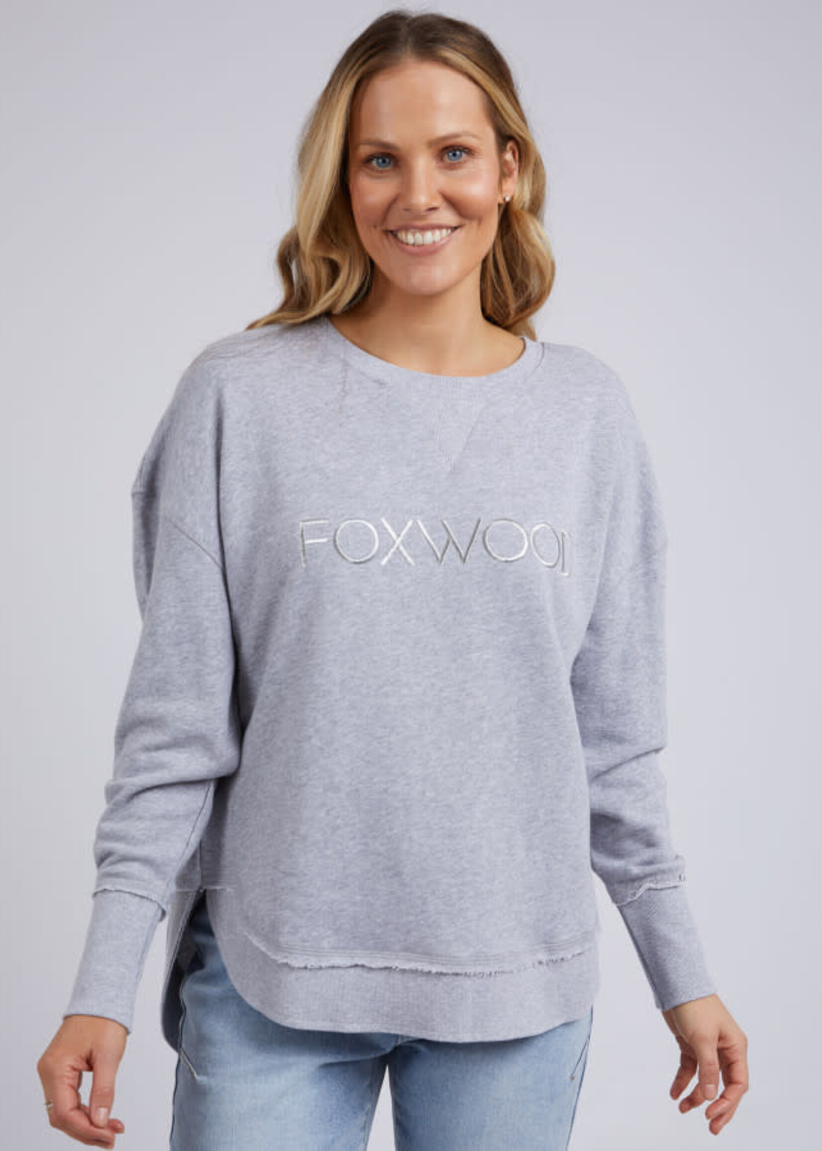 Foxwood Simplified Crew - Grey Marle