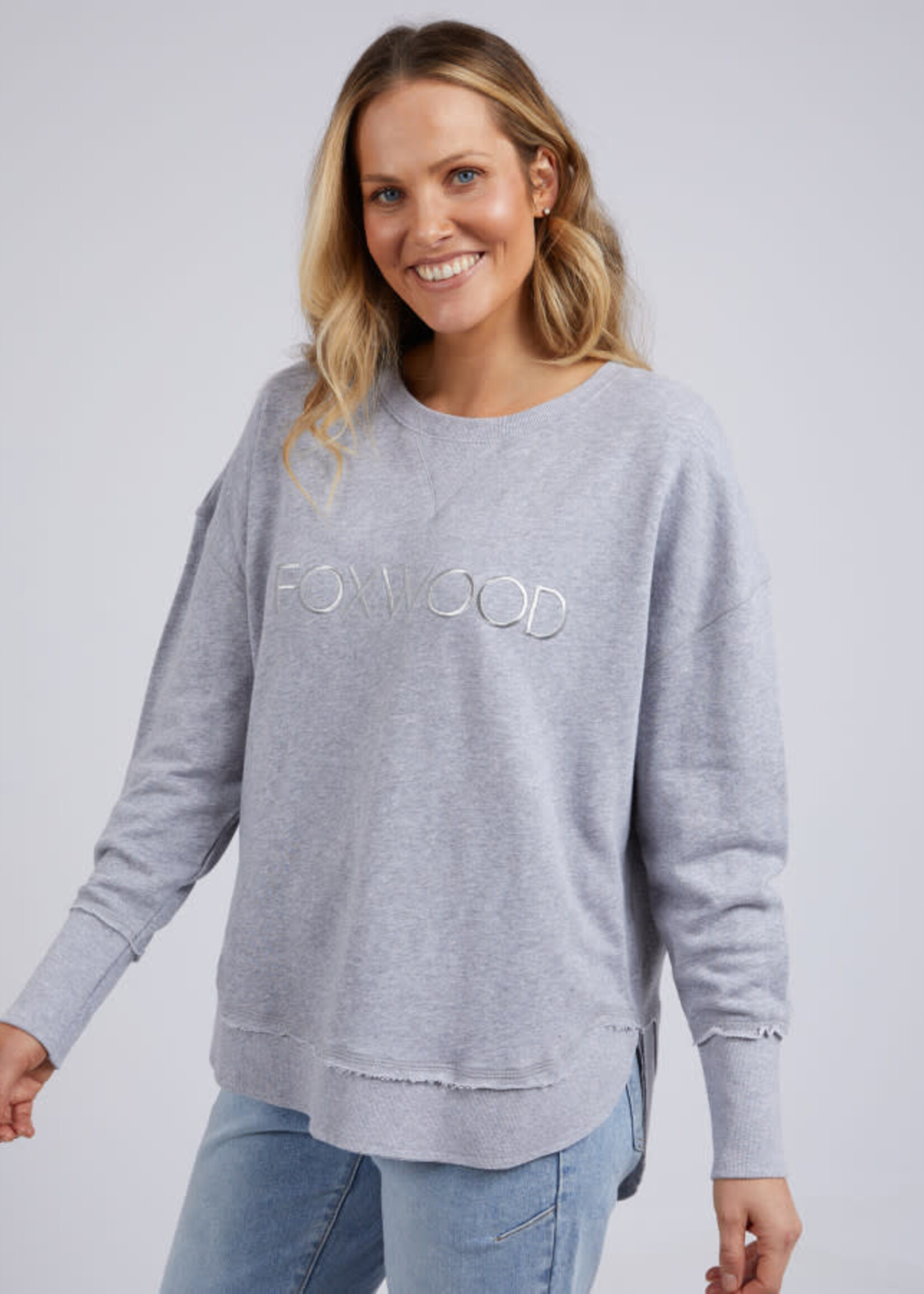 Foxwood Simplified Crew - Grey Marle