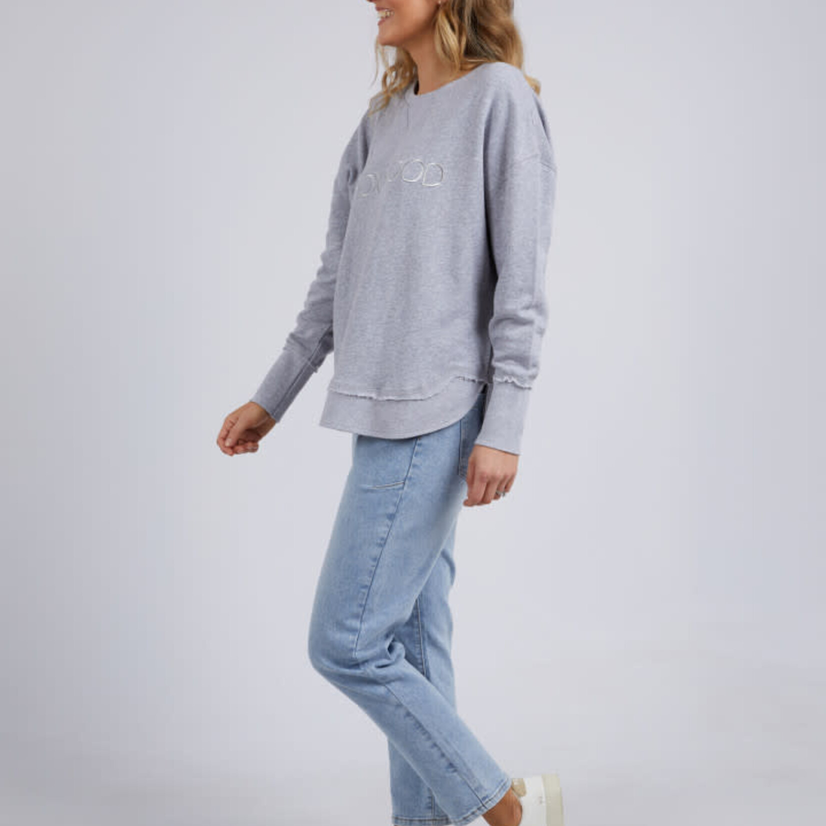 Foxwood Simplified Crew - Grey Marle