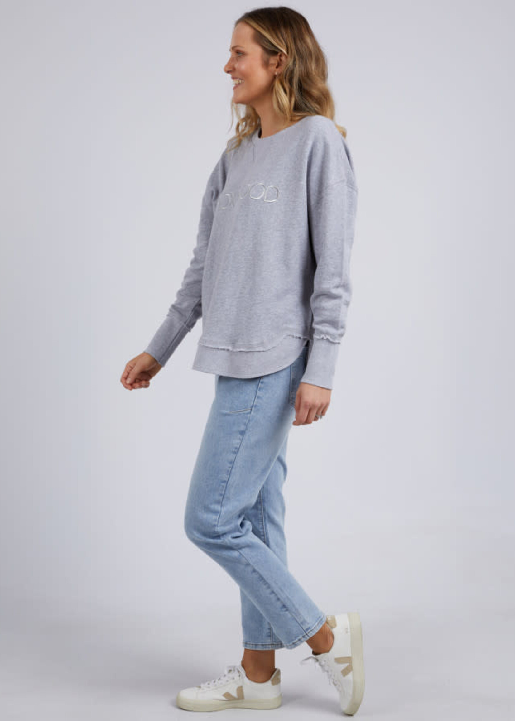 Foxwood Simplified Crew - Grey Marle