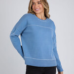 Foxwood Jayne Throw On Fleece - Blue