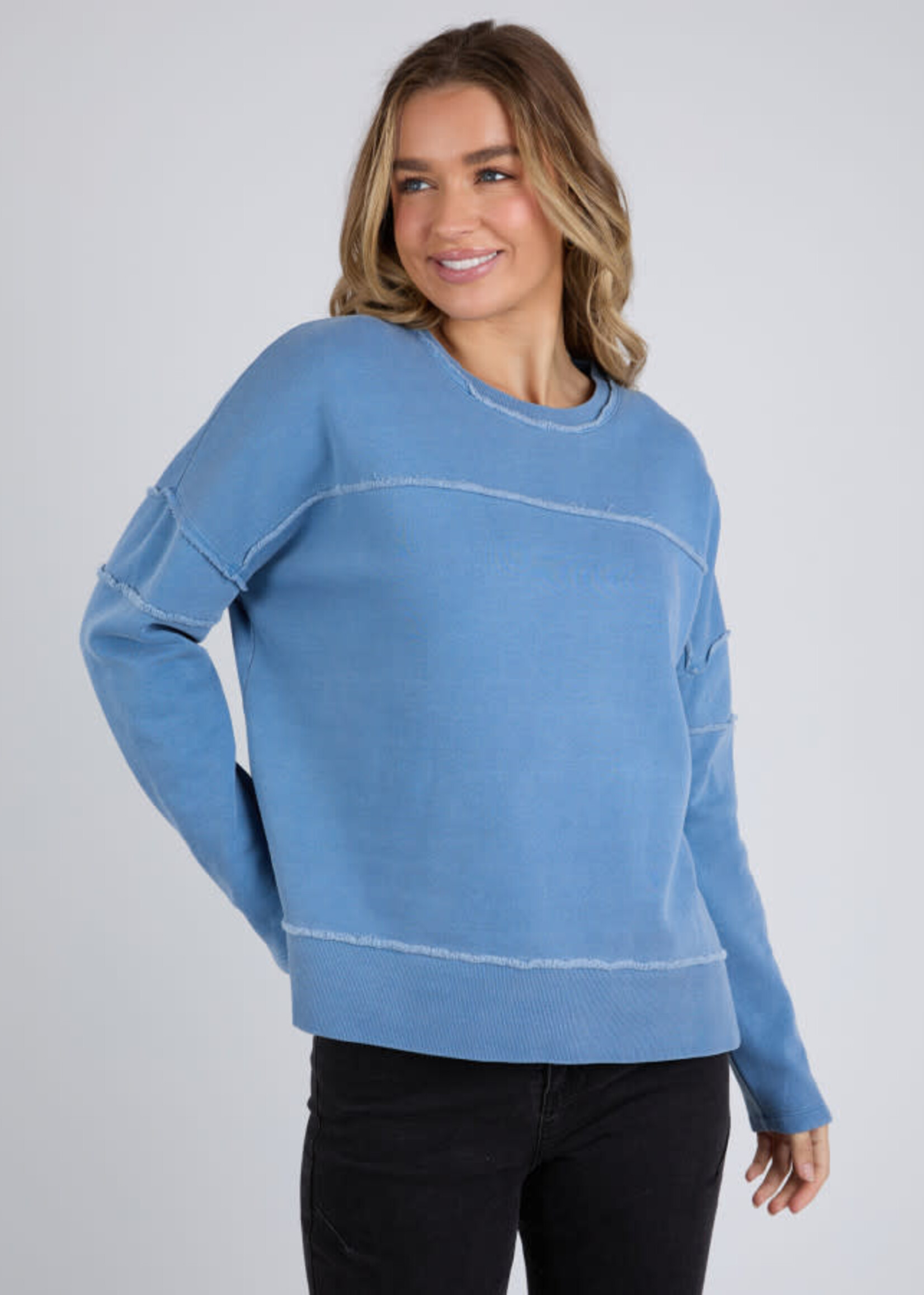 Foxwood Jayne Throw On Fleece - Blue