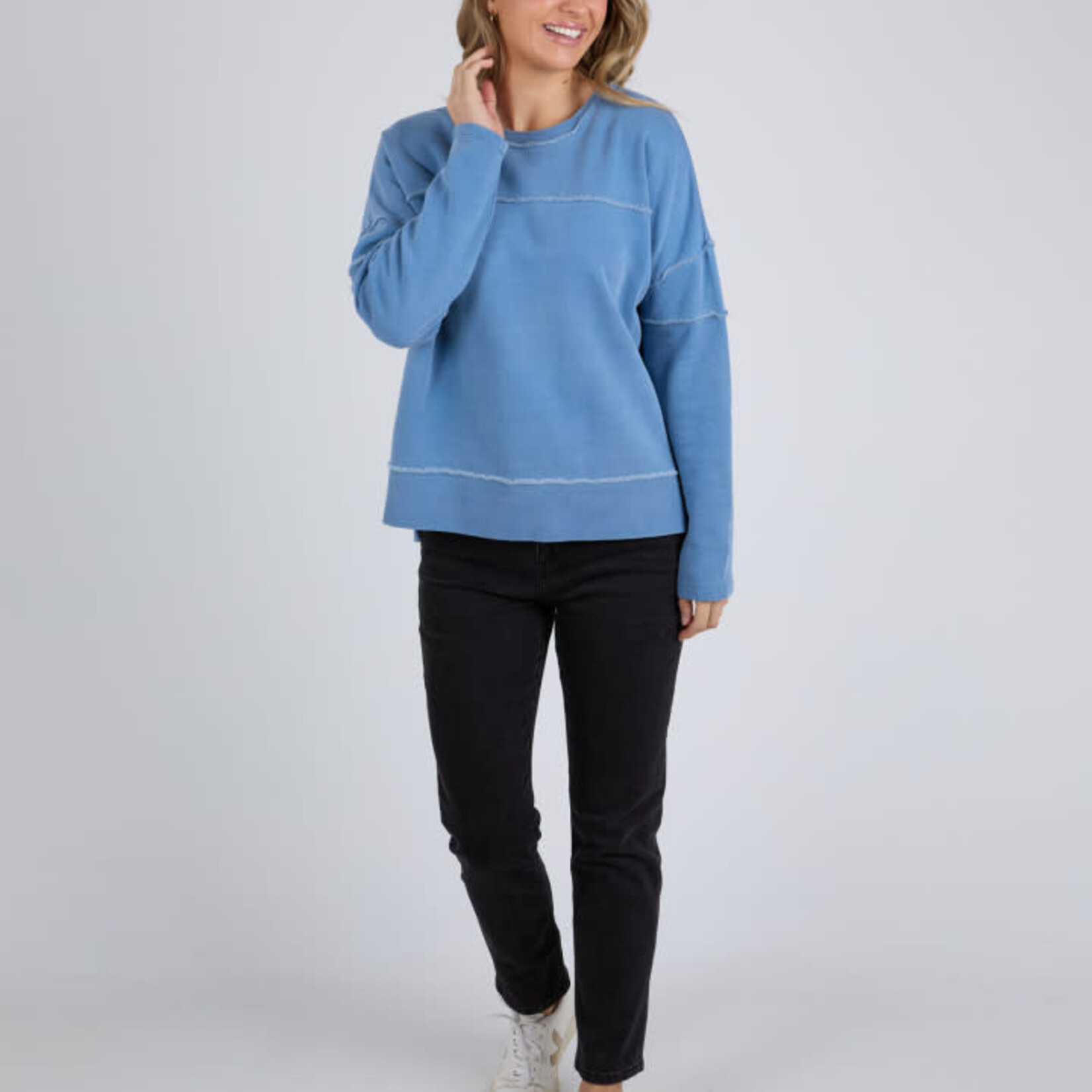 Foxwood Jayne Throw On Fleece - Blue