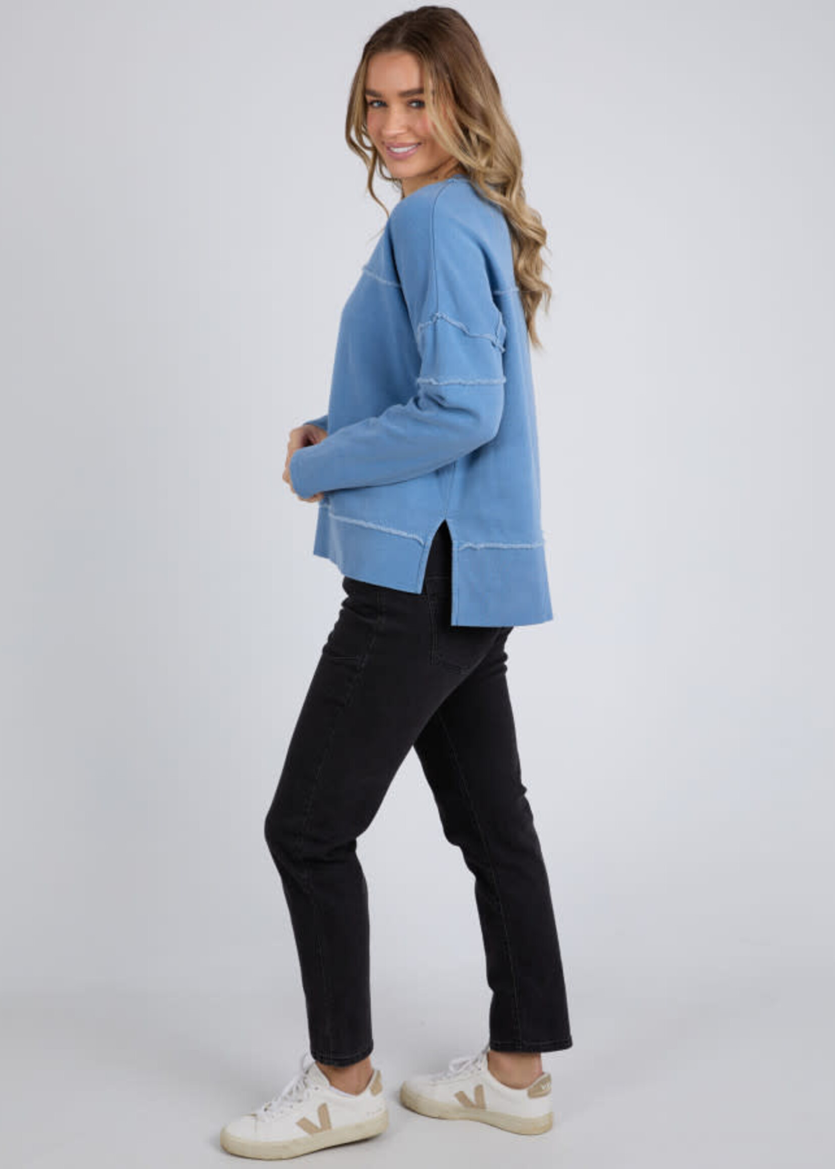 Foxwood Jayne Throw On Fleece - Blue