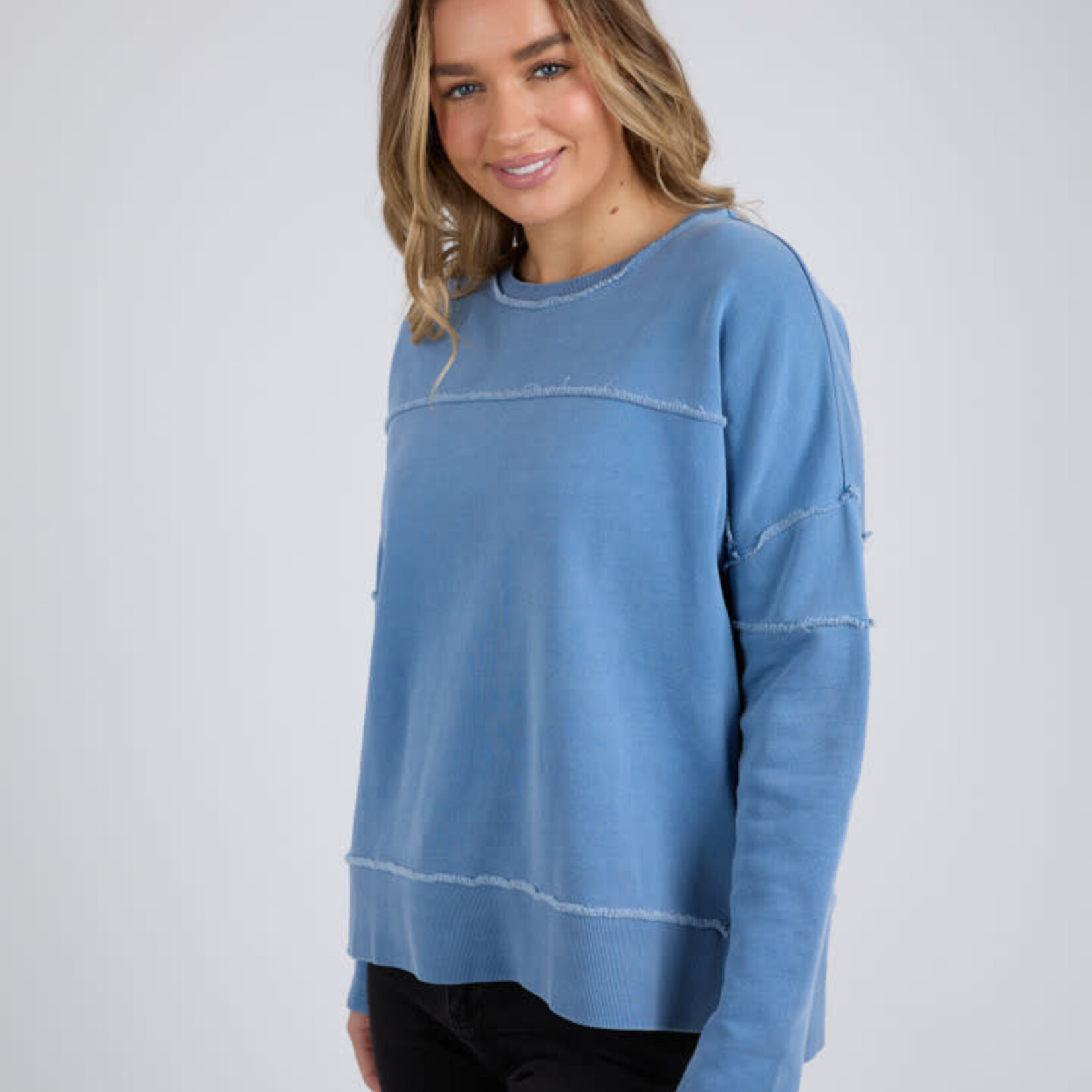 Foxwood Jayne Throw On Fleece - Blue
