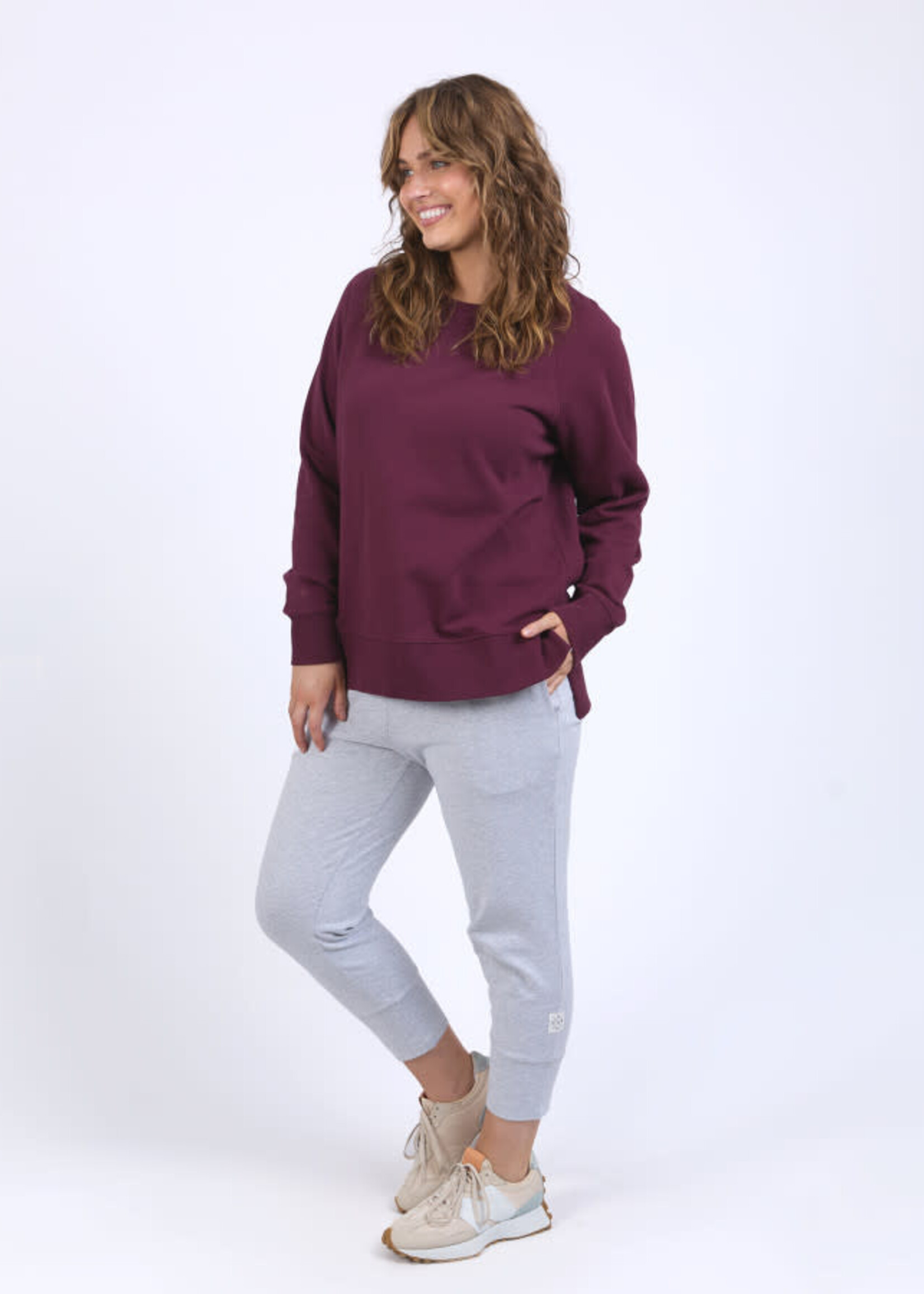Elm Lifestyle Melbourne Crew - Merlot