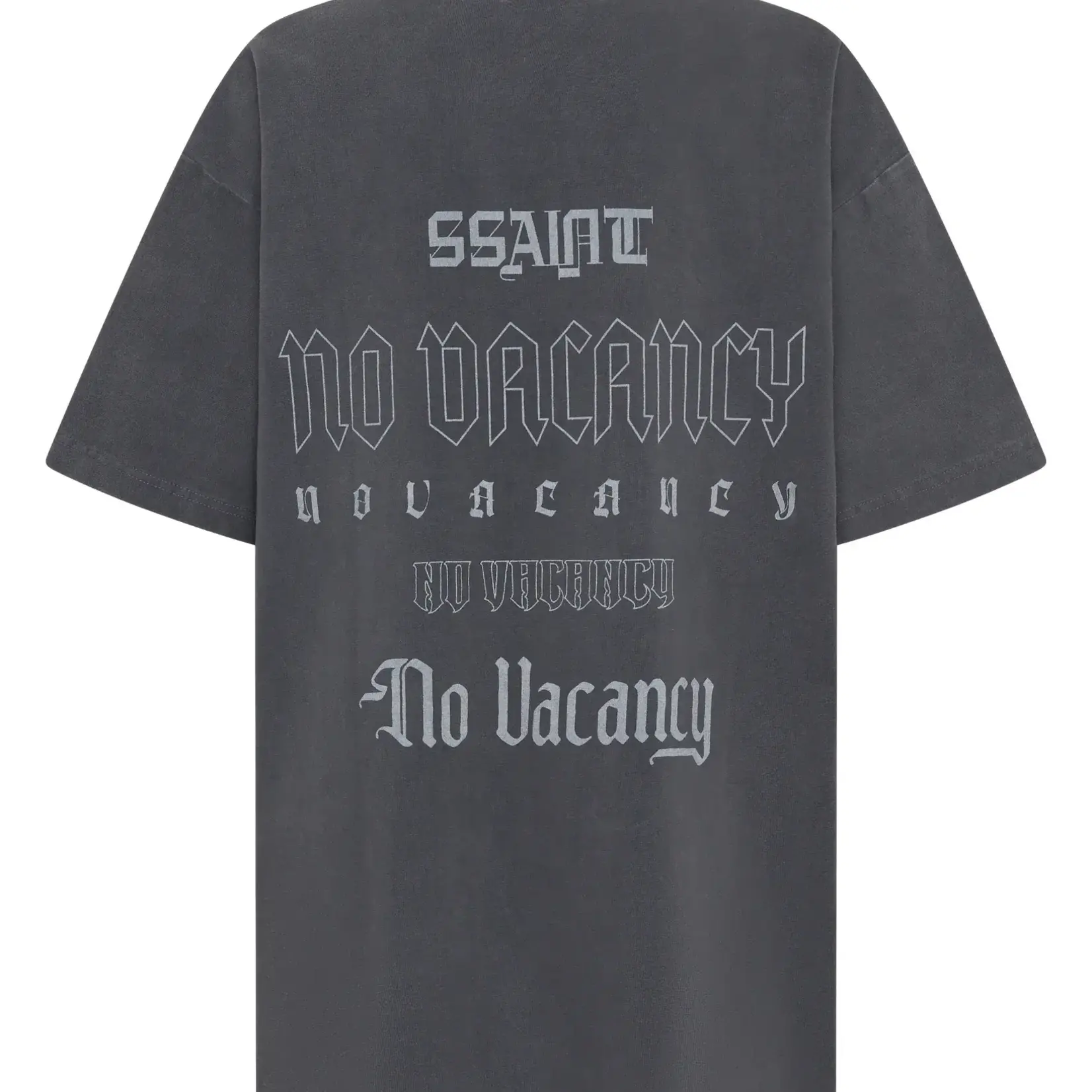 Ssaint No Vacancy Tee - Acid Wash Charcoal