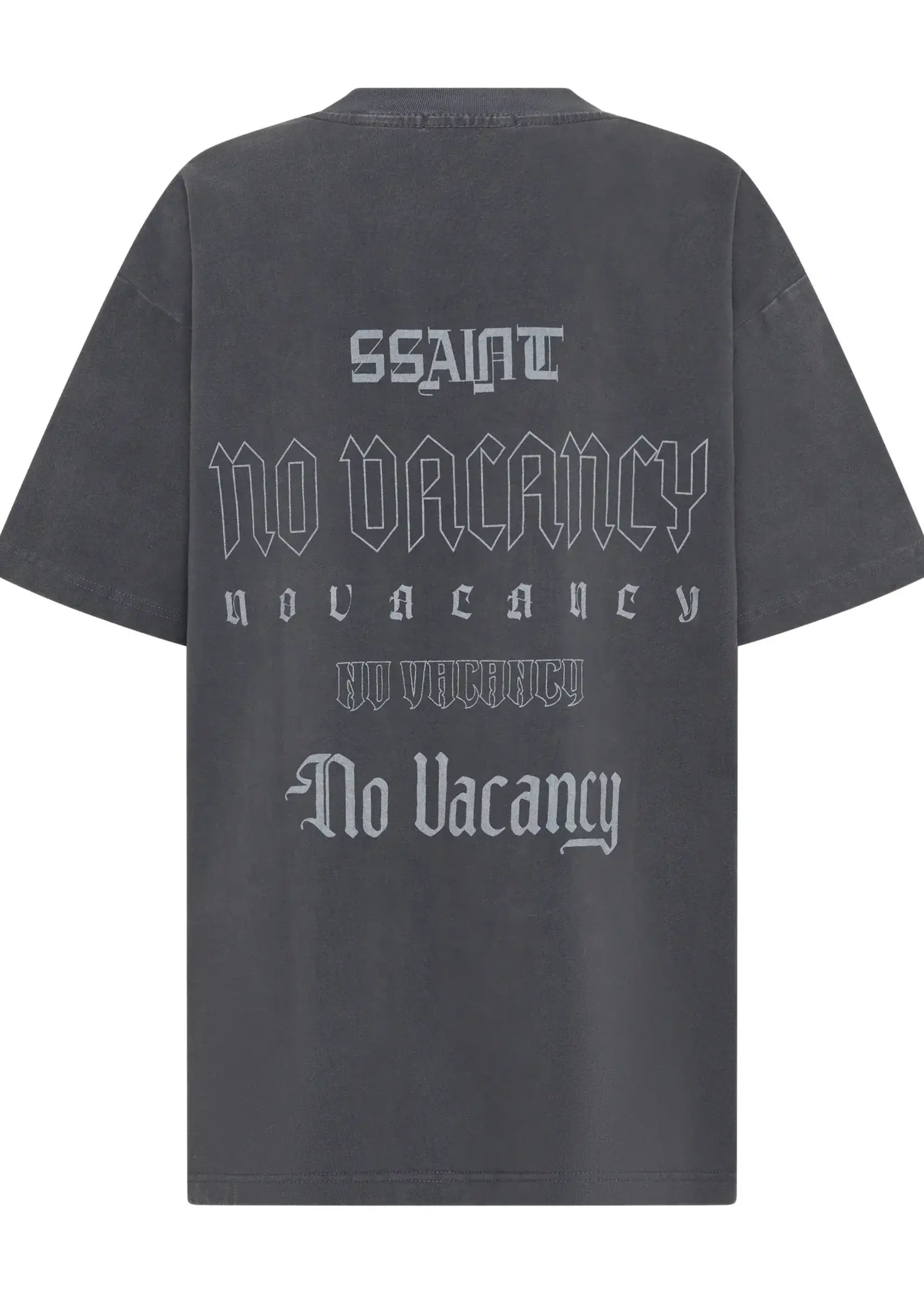 Ssaint No Vacancy Tee - Acid Wash Charcoal