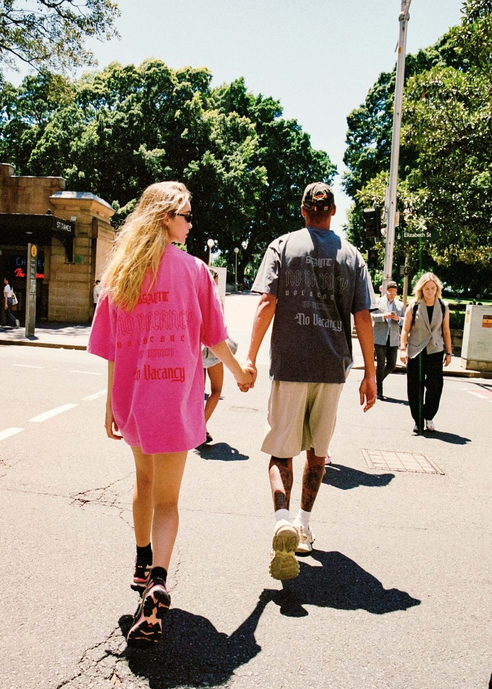 Ssaint No Vacancy Tee - Acid Wash Charcoal