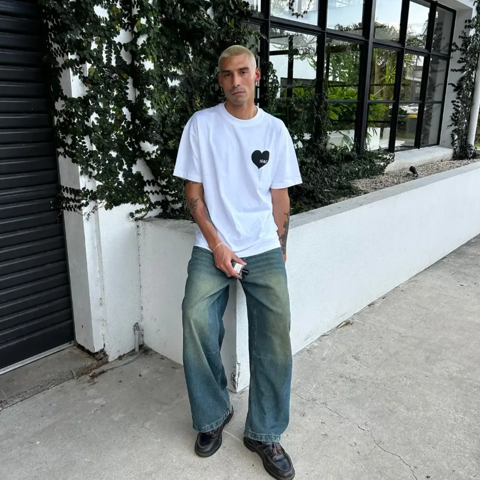 Ssaint Heart Tee - Black Heart