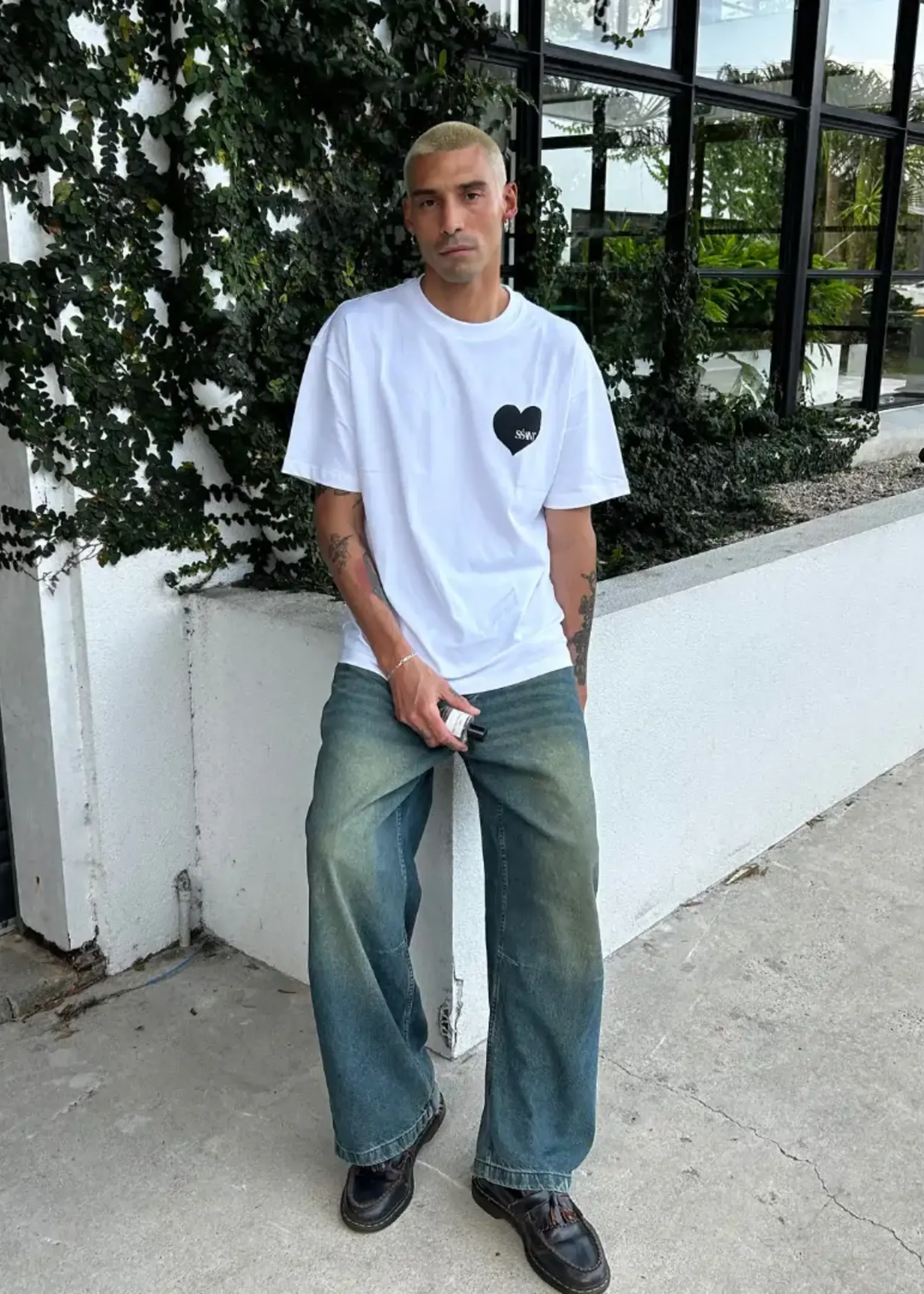 Ssaint Heart Tee - Black Heart