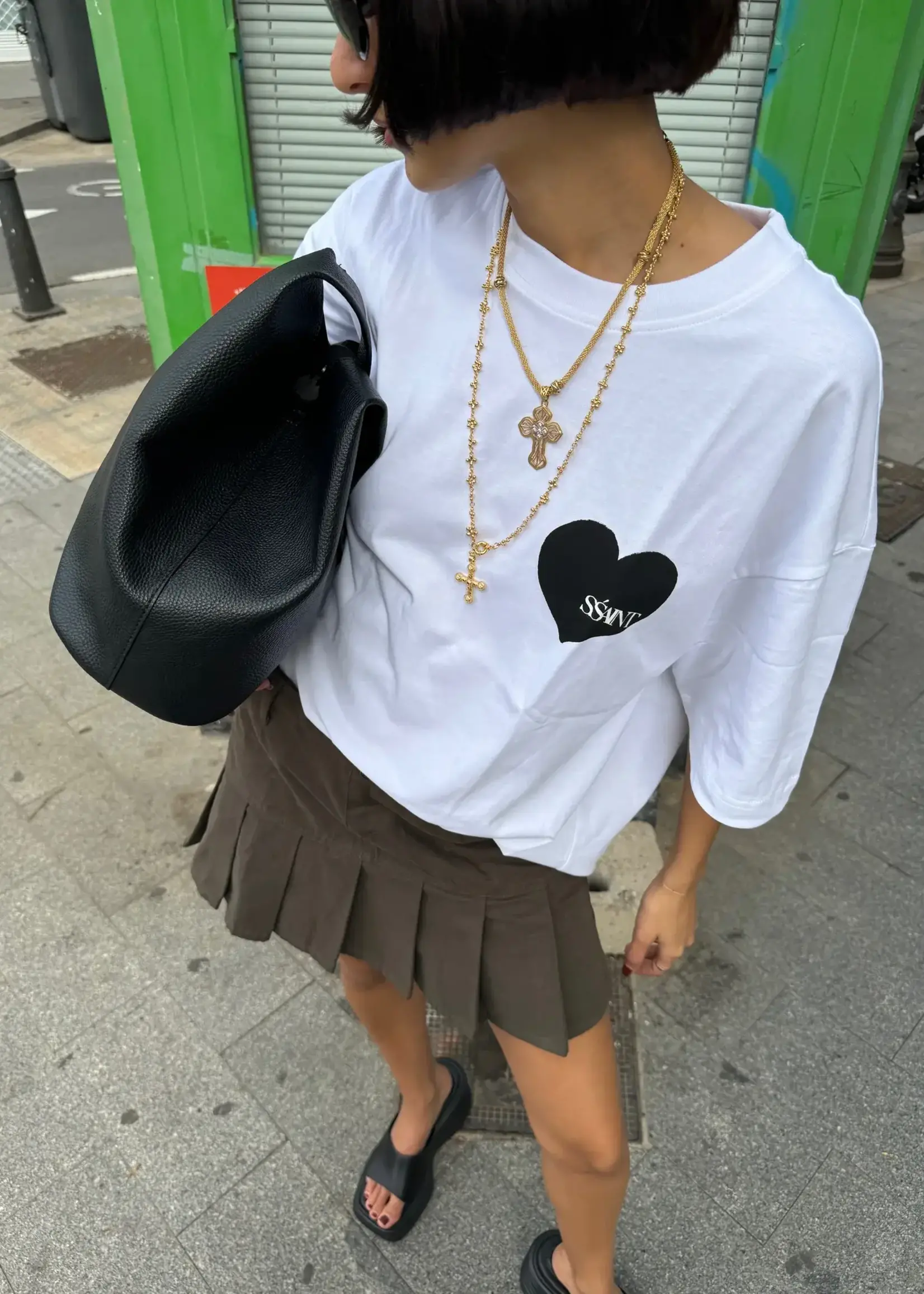 Ssaint Heart Tee - Black Heart