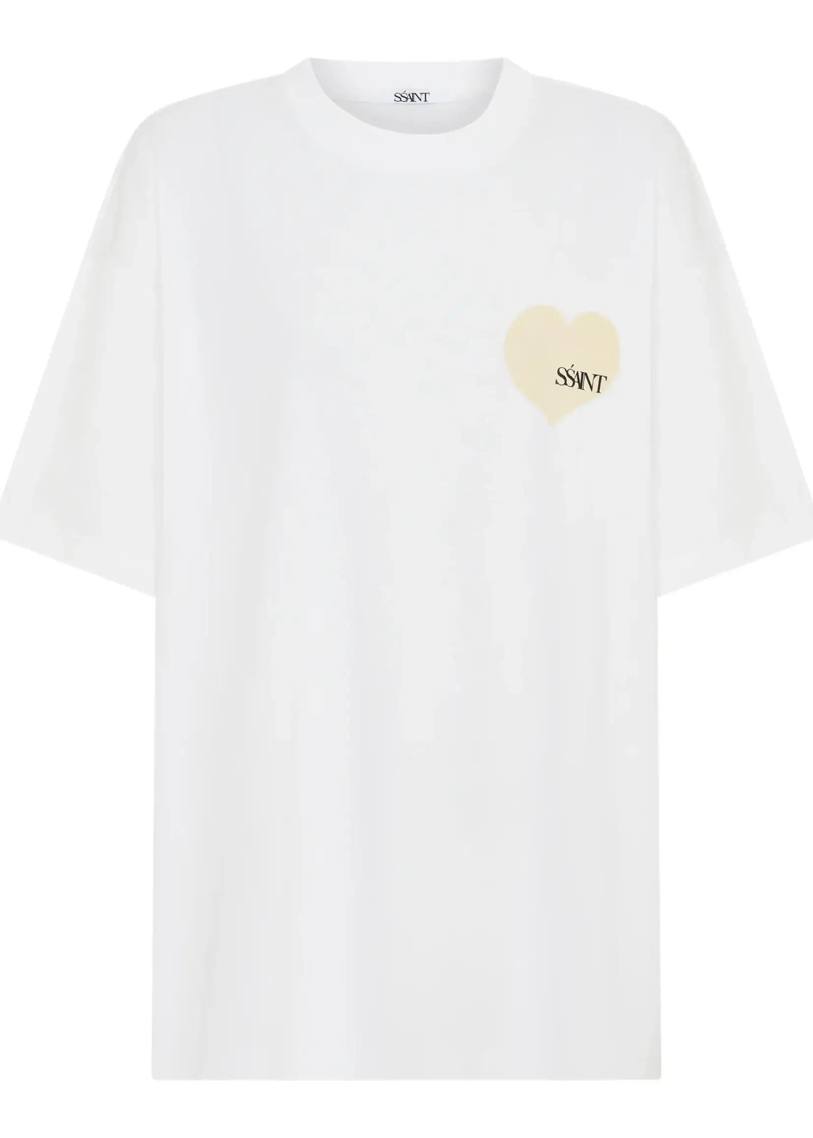 Ssaint Heart Tee - White & Cream