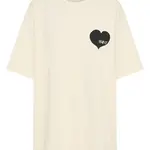 Ssaint Heart Tee - Cream & Black