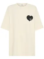 Ssaint Heart Tee - Cream & Black