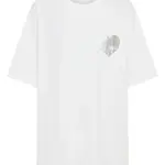 Ssaint Heart Tee - White & Silver