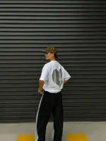 Ssaint Heart Tee - White & Silver