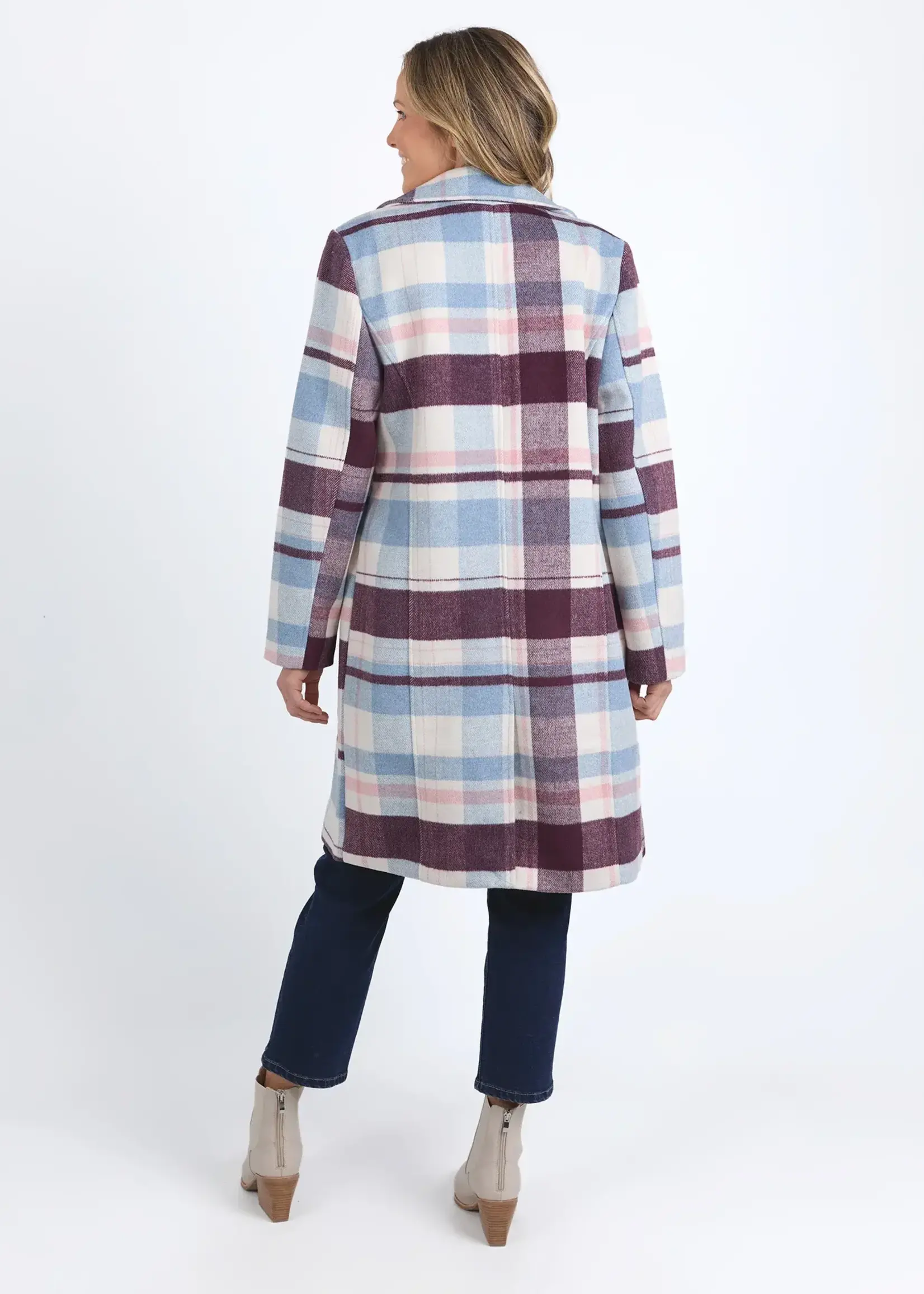 Blanche Check Coat
