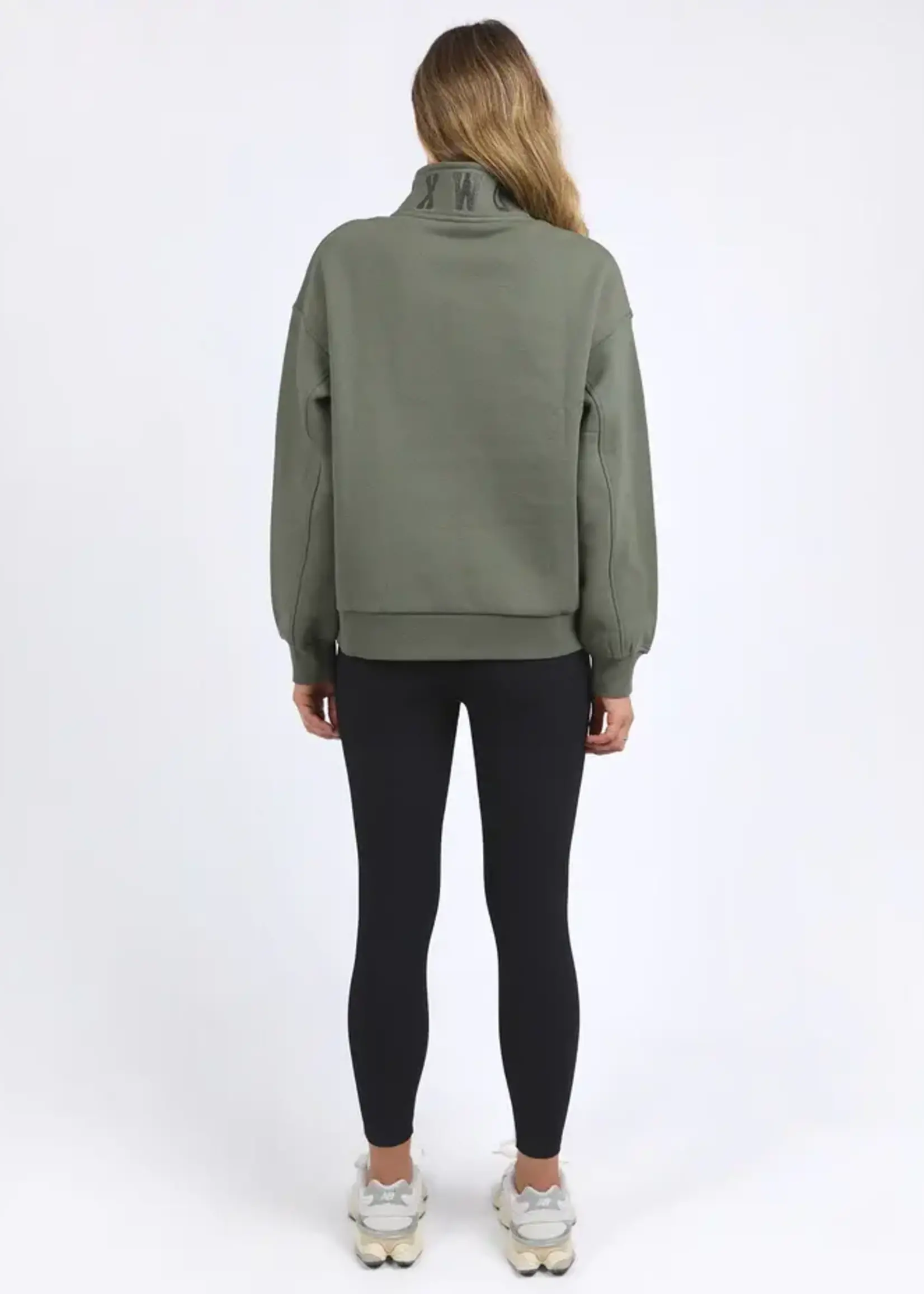 Foxwood College Zip Crew - Khaki