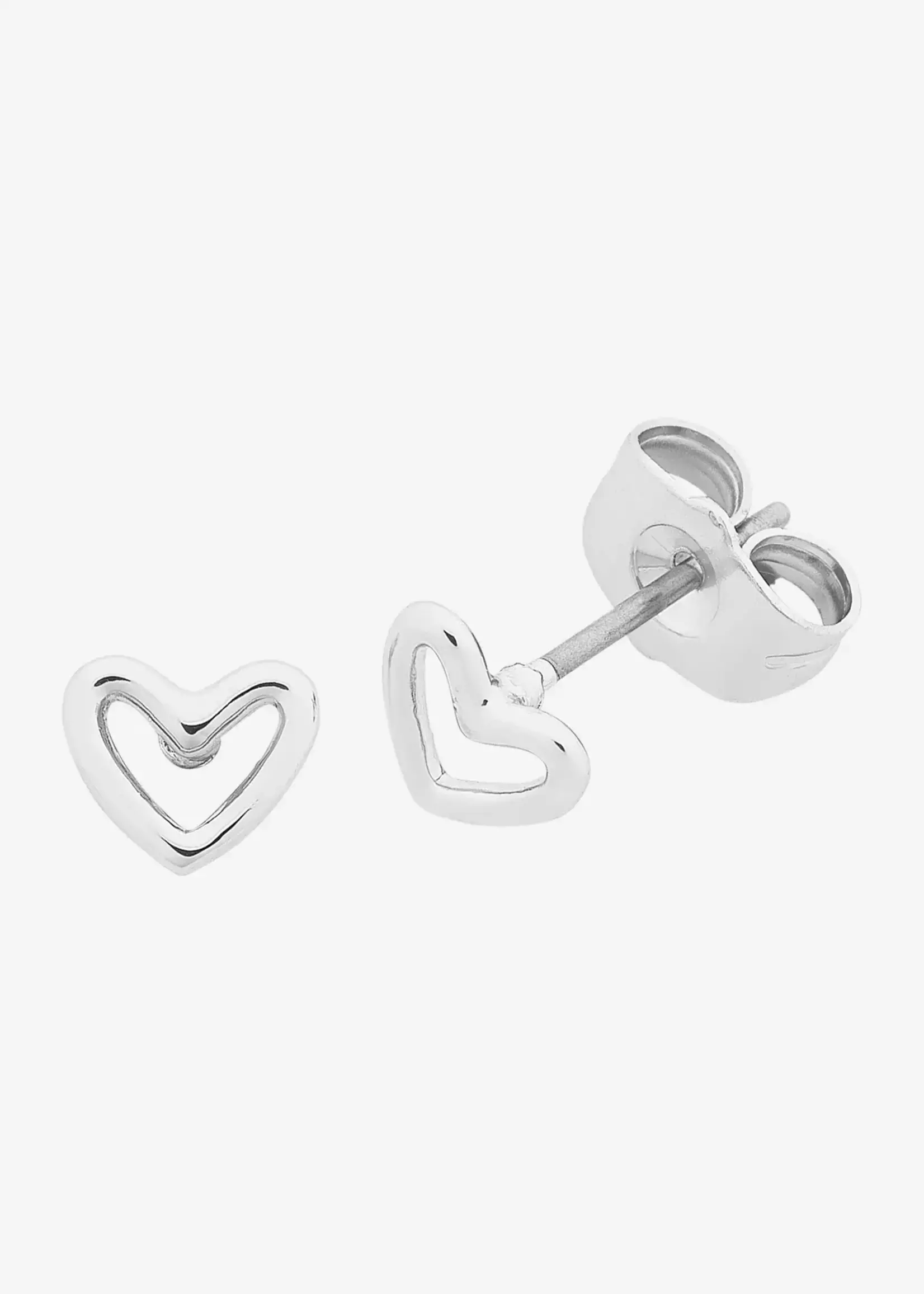 Liberte Petite Heart Silver Earring
