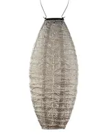 Solar Lantern - Long Oval 20 - Light Taupe