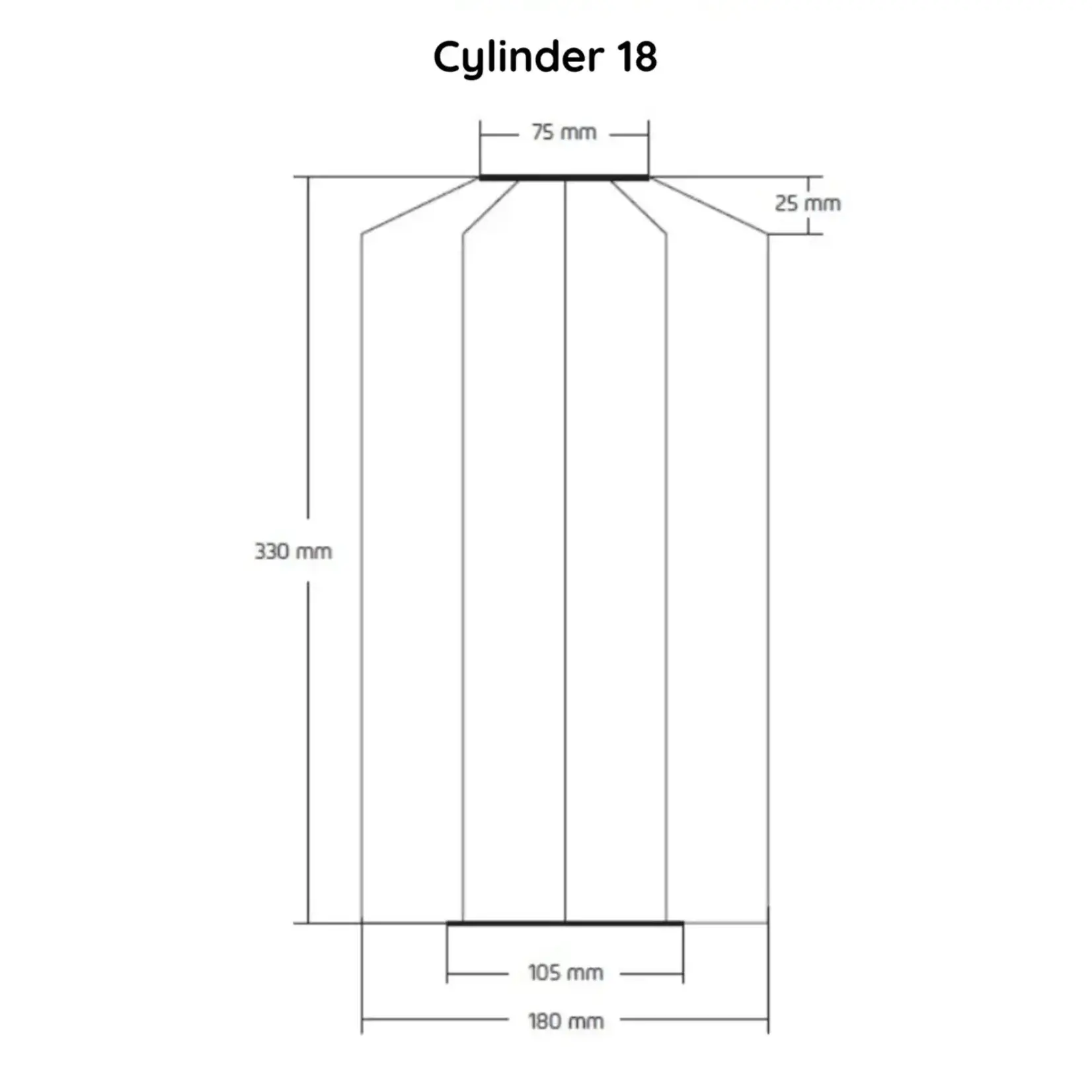 Solar Lantern - Cylinder 18 - Pink