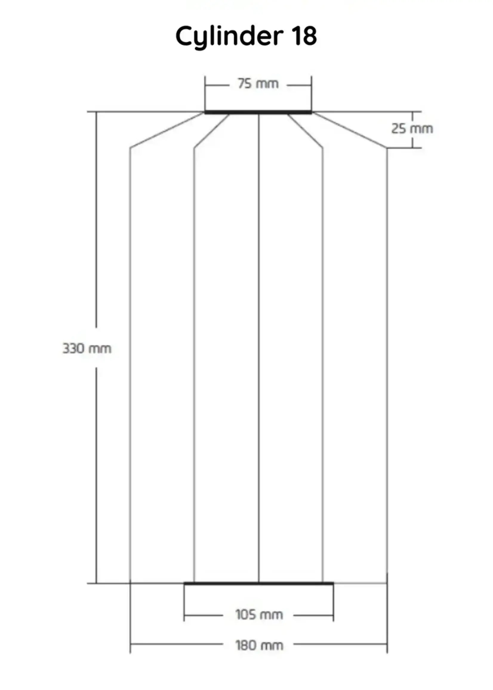 Solar Lantern - Cylinder 18 - Pink