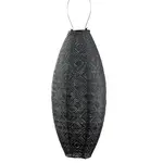 Solar Lantern - Long Oval 20 - Dark Grey