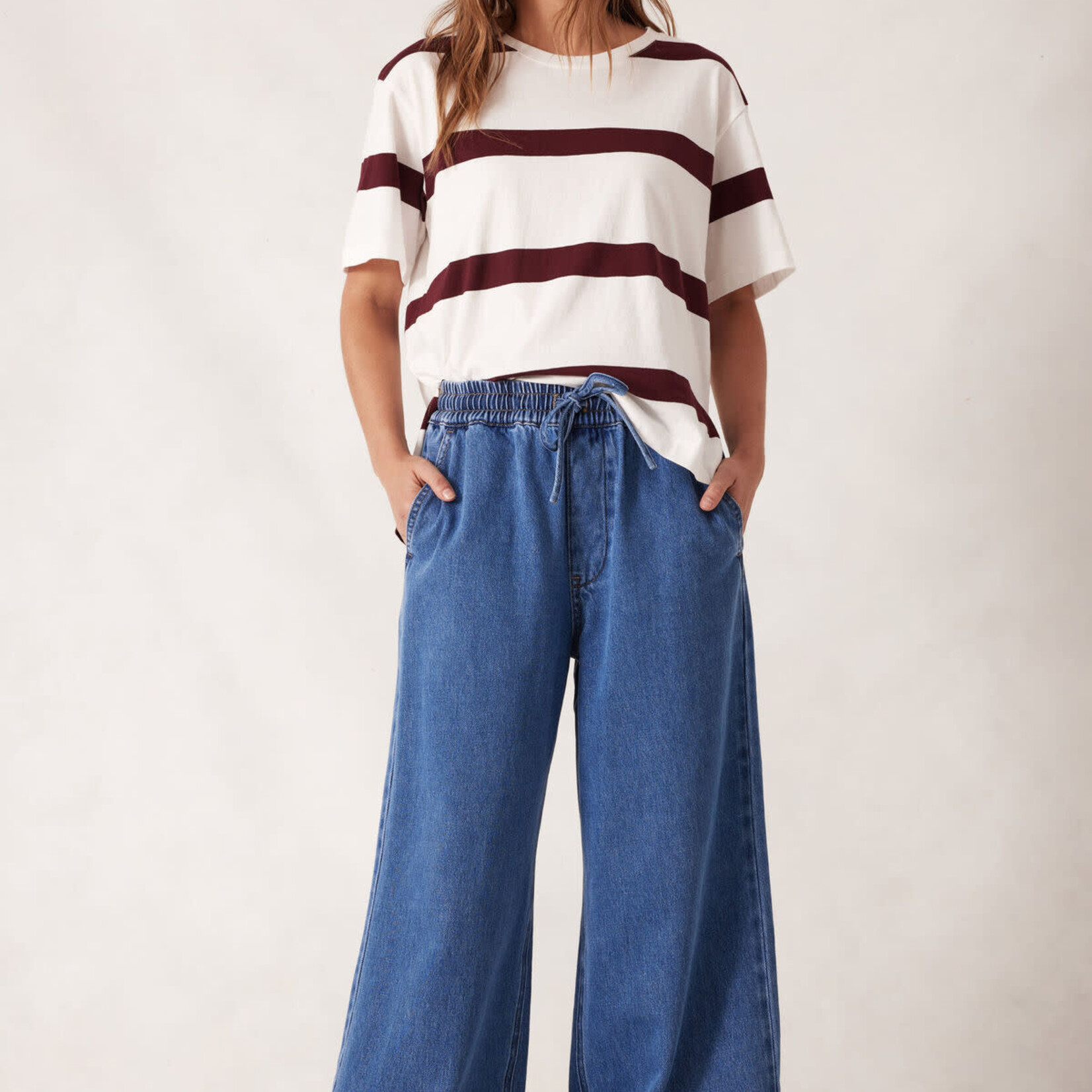 Ceres Life Stevie Slouchy Split Hem Tee/Winter