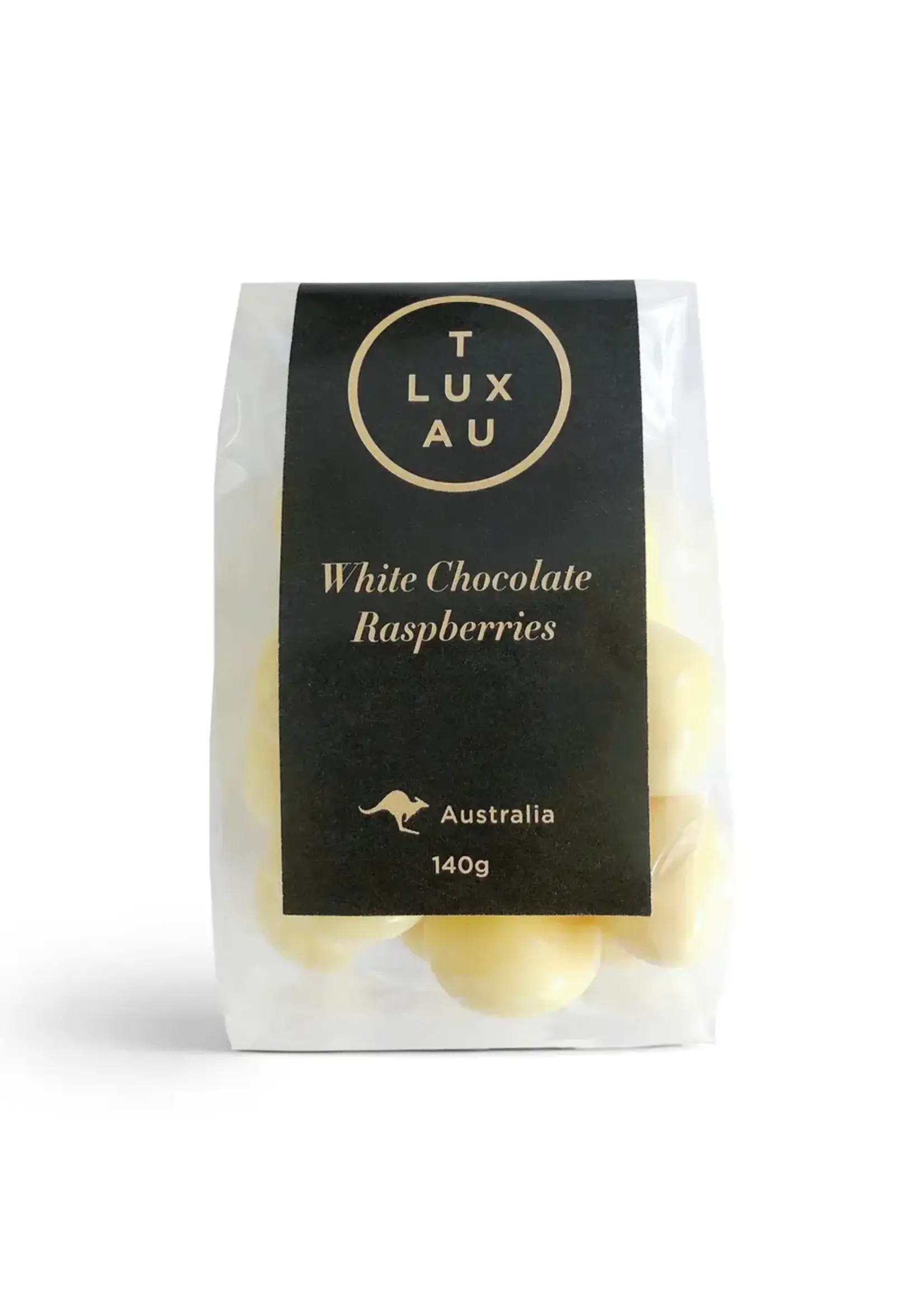 Tluxau White Chocolate Raspberries 120g
