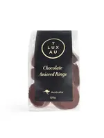 Tluxau Chocolate Aniseed Rings 100g