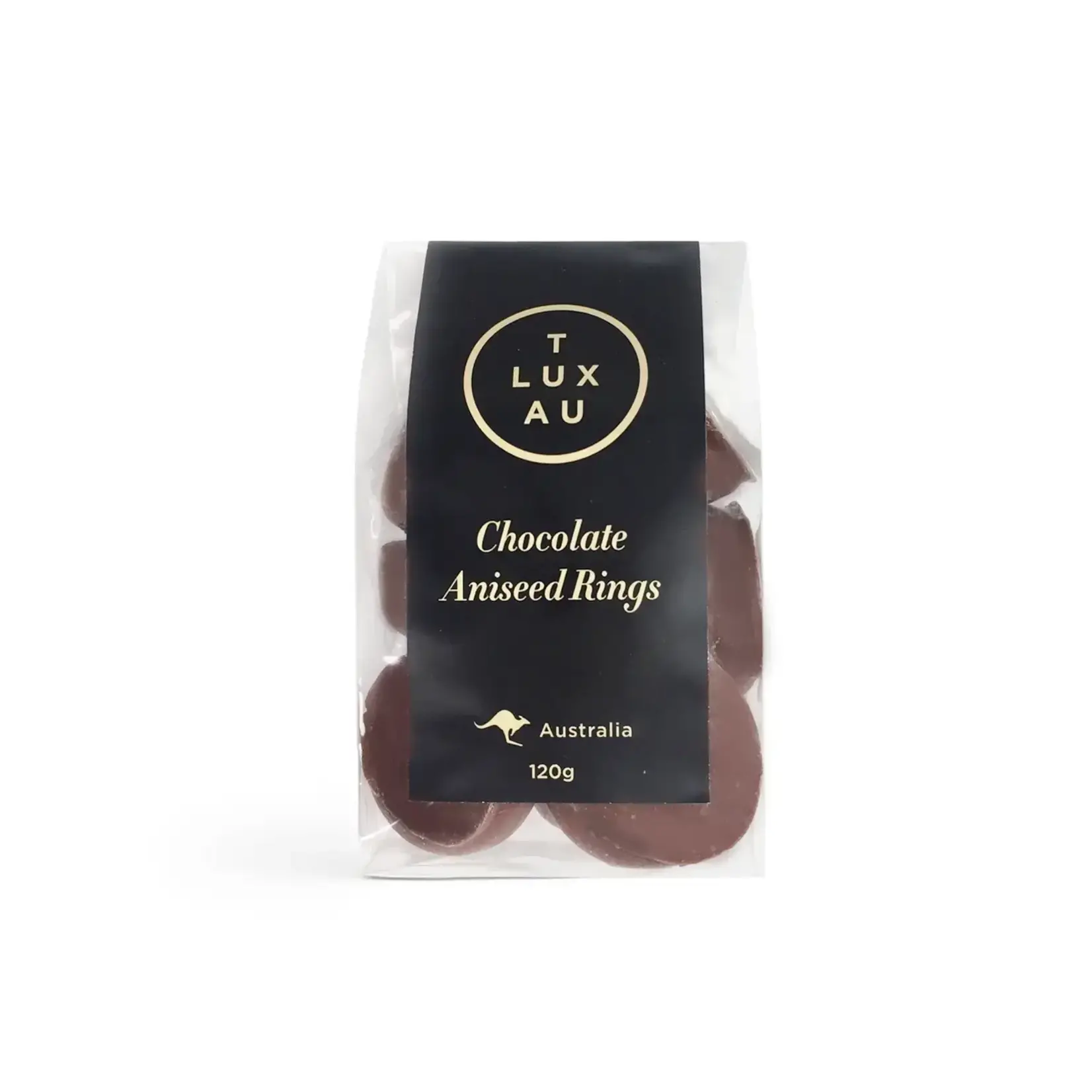 Tluxau Chocolate Aniseed Rings 100g