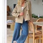 Ceres Life Short Trench Coat