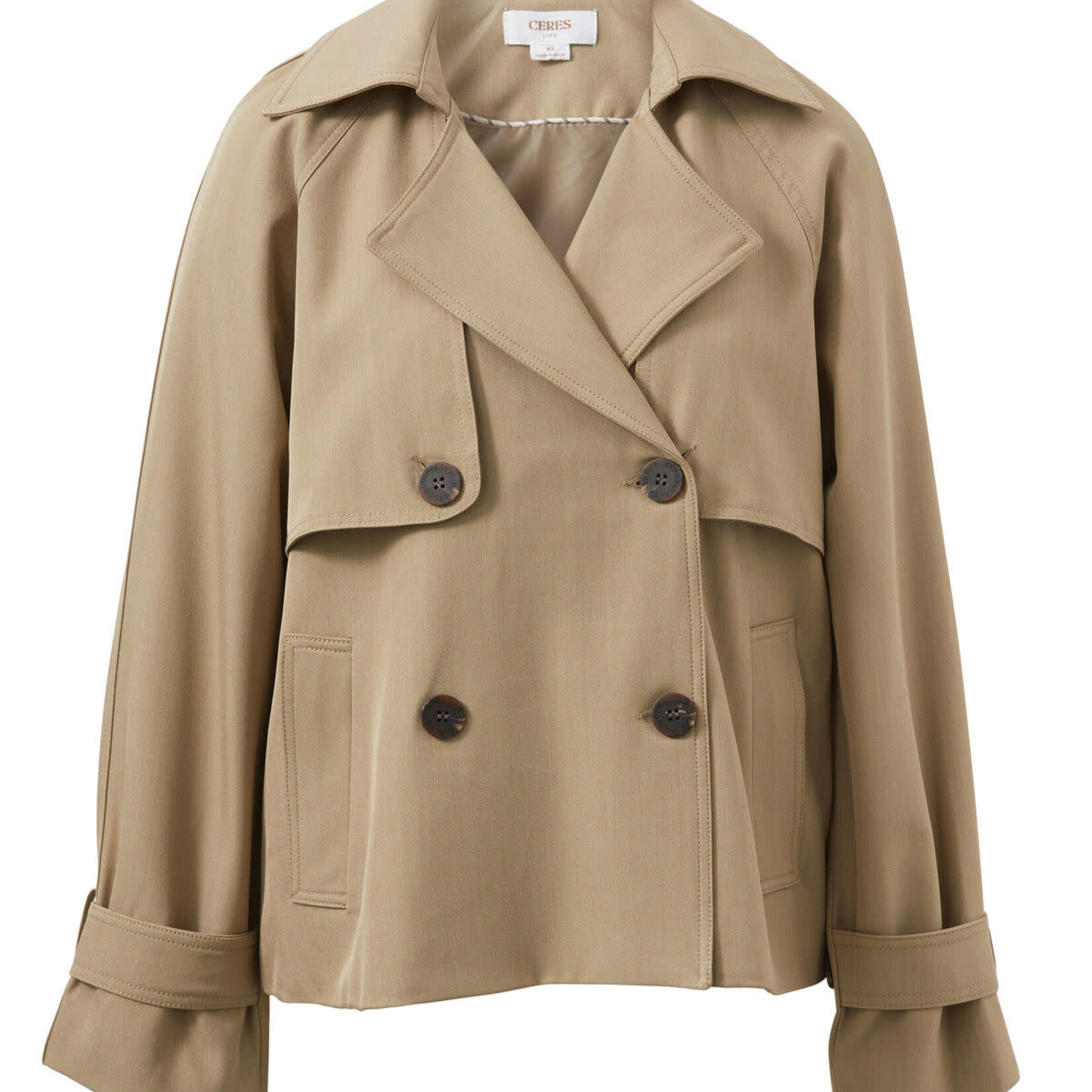 Ceres Life Short Trench Coat