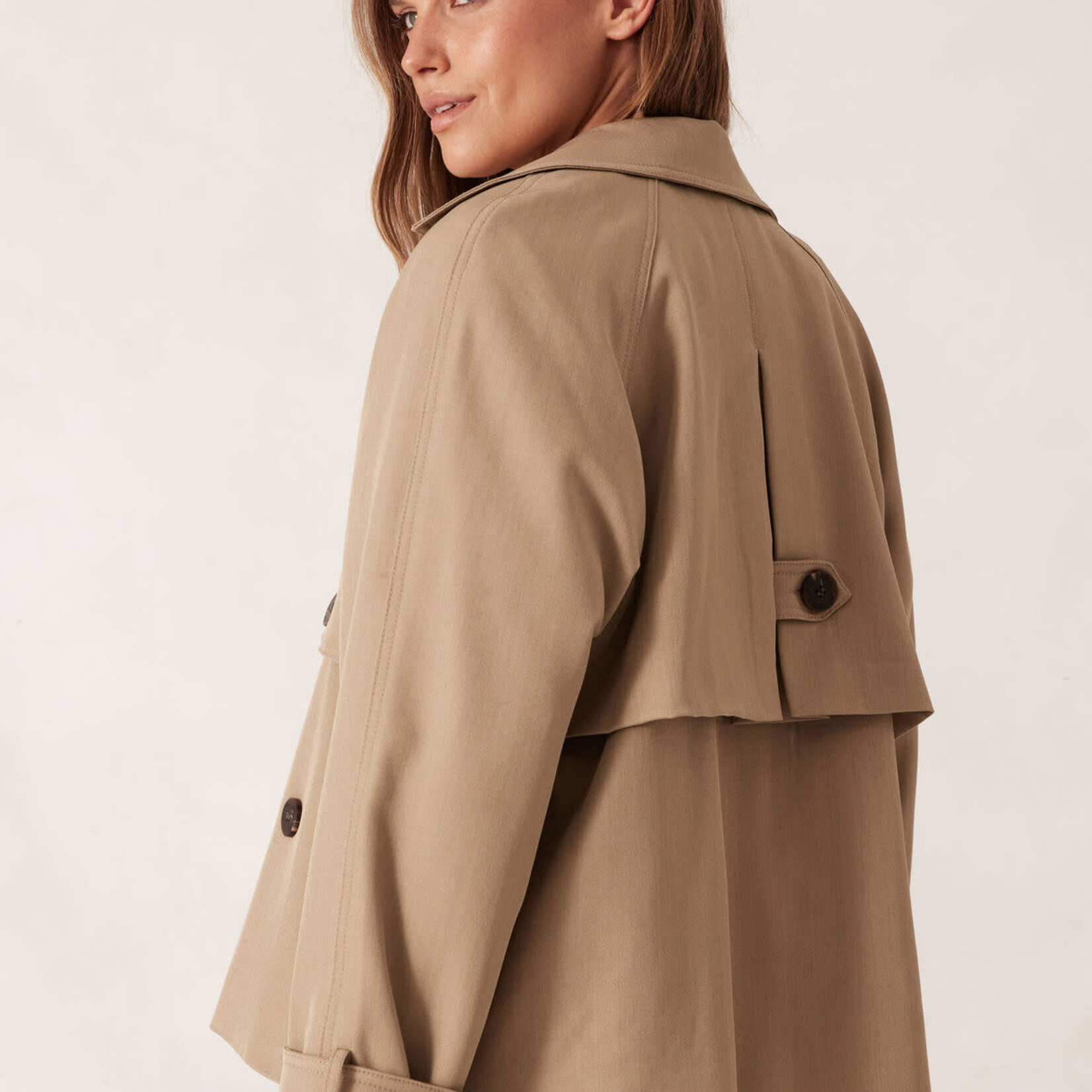 Ceres Life Short Trench Coat