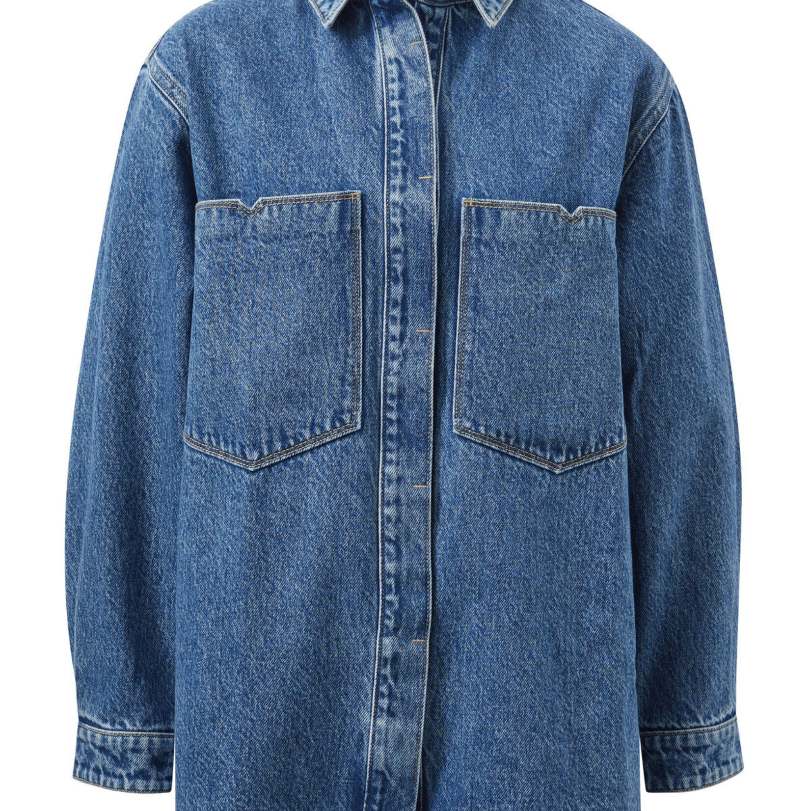 Ceres Life Goldie Longline Denim Shacket