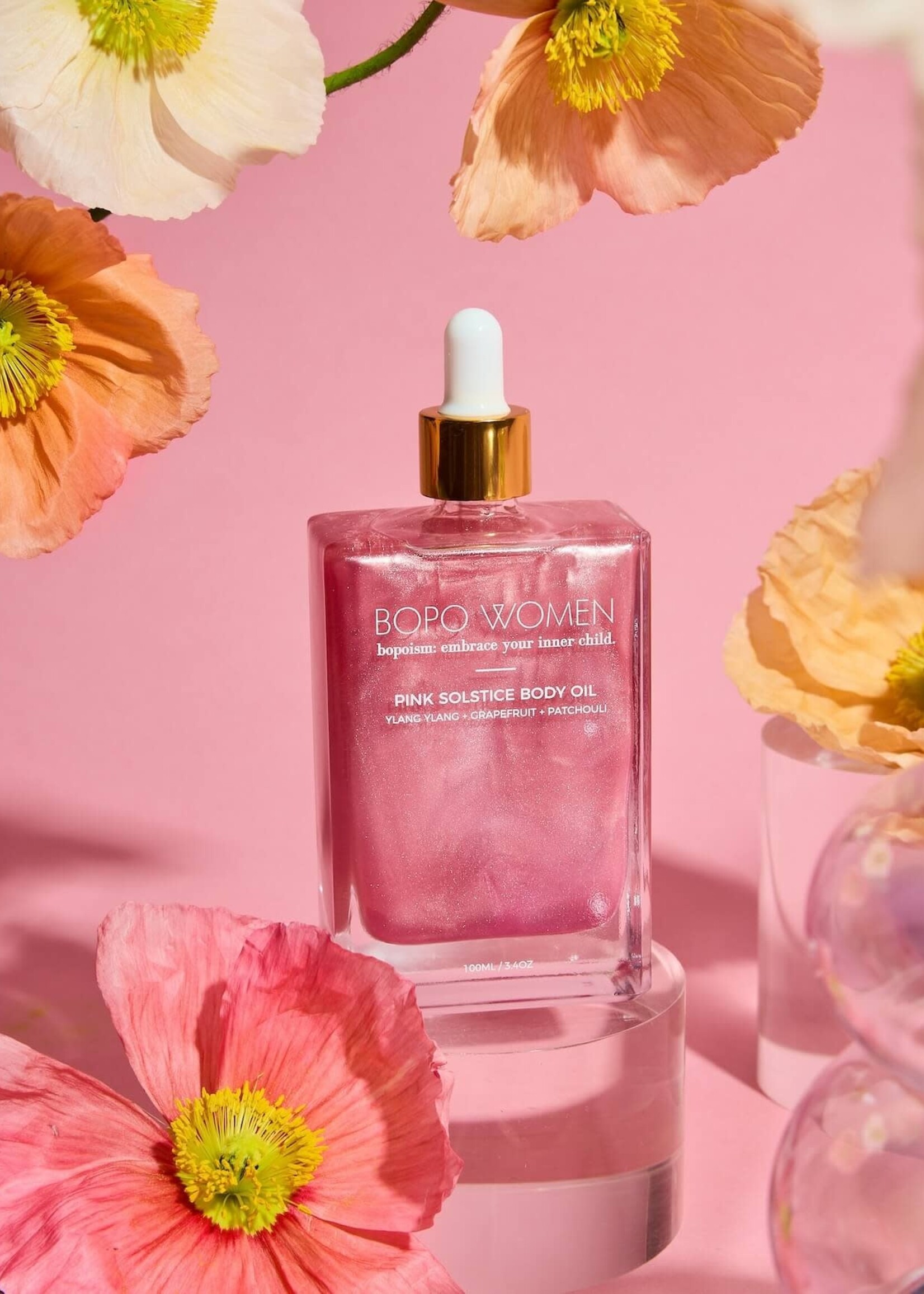 Bopo Women Pink Solstice Body Oil