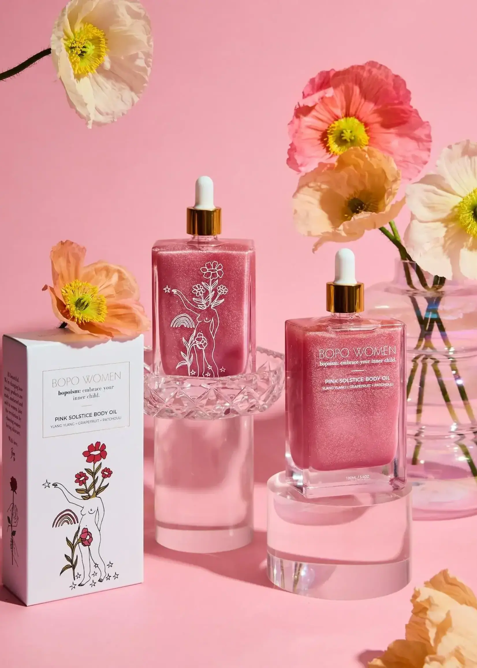 Bopo Women Pink Solstice Body Oil